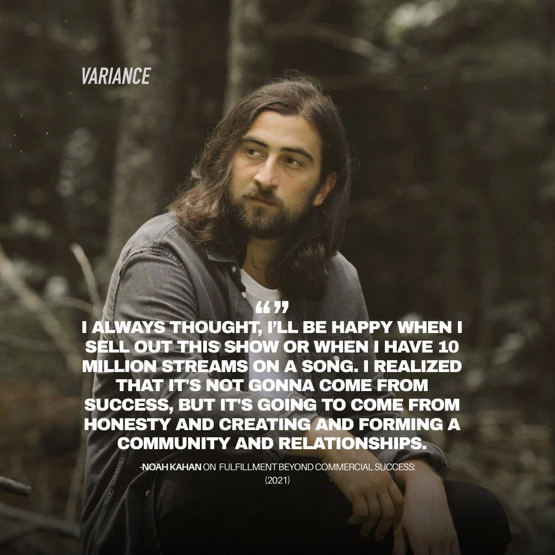 Reflecting back on our 2021 interview with Noah Kahan, as he shared with us his perspective on success.
Fast forward: his Stick Season album reached No. 2 on the Billboard 200, its title track peaked at No. 9 on the Hot 100, and he earned a Grammy n