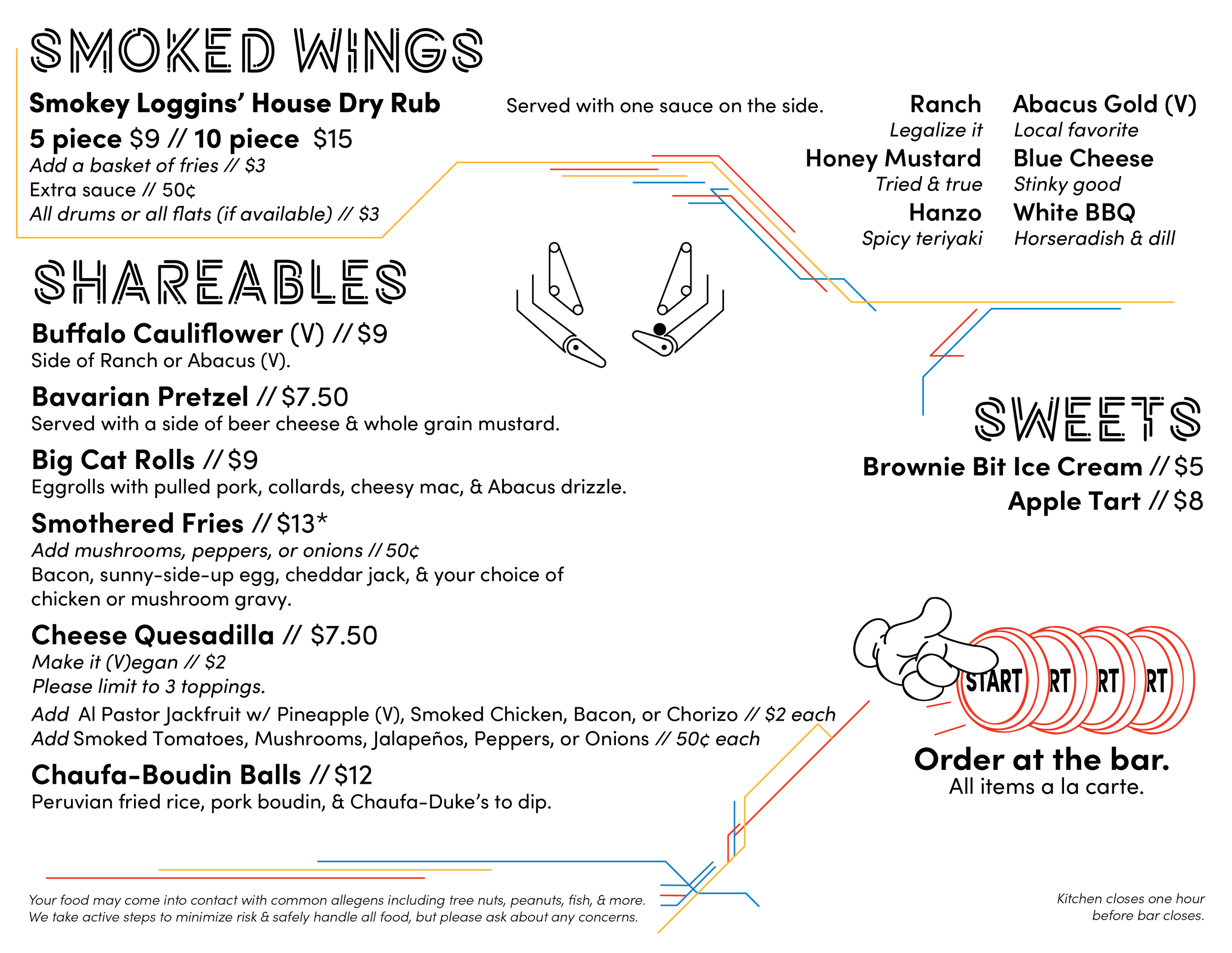 Regular Menu — Transmission Arcade