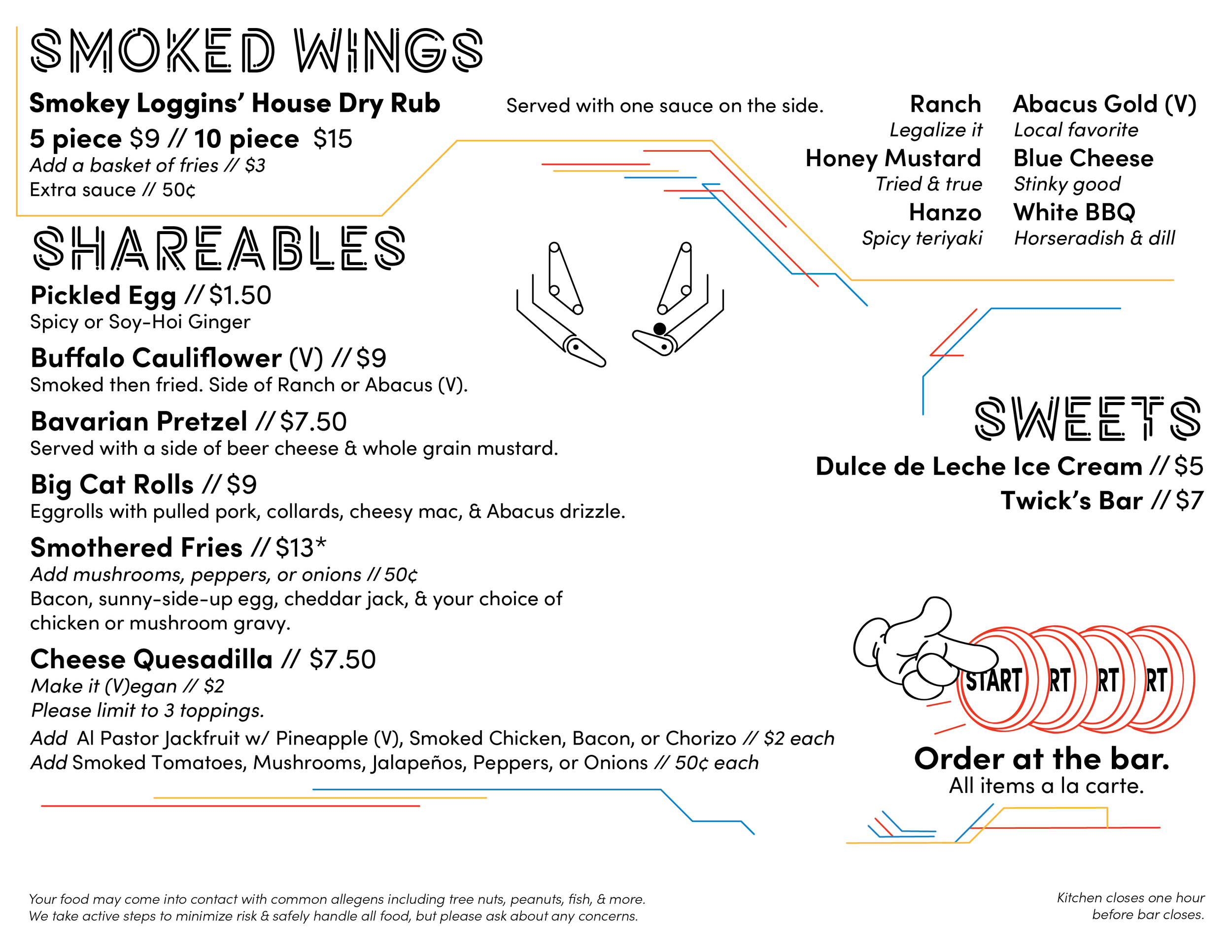 Regular Menu — Transmission Arcade