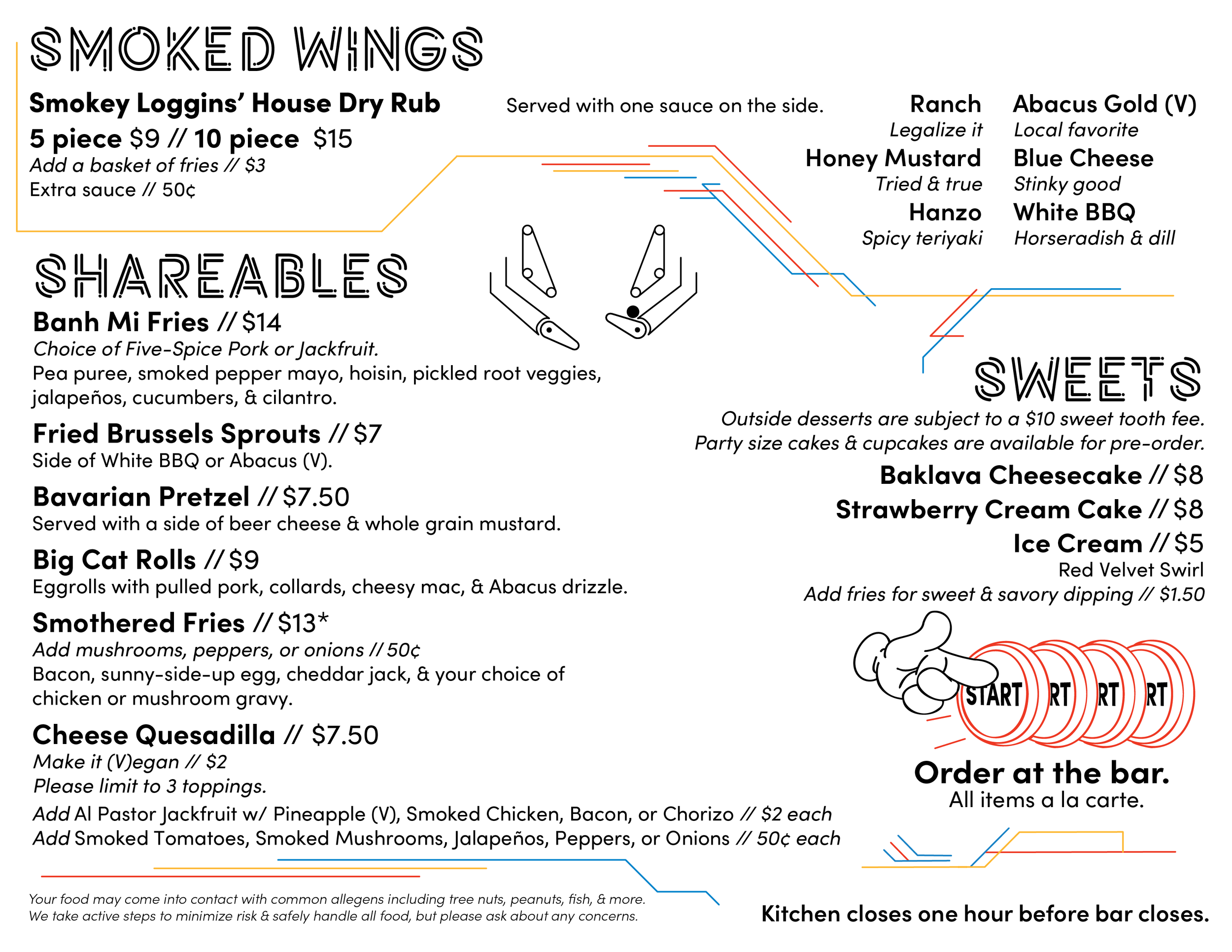 Regular Menu — Transmission Arcade