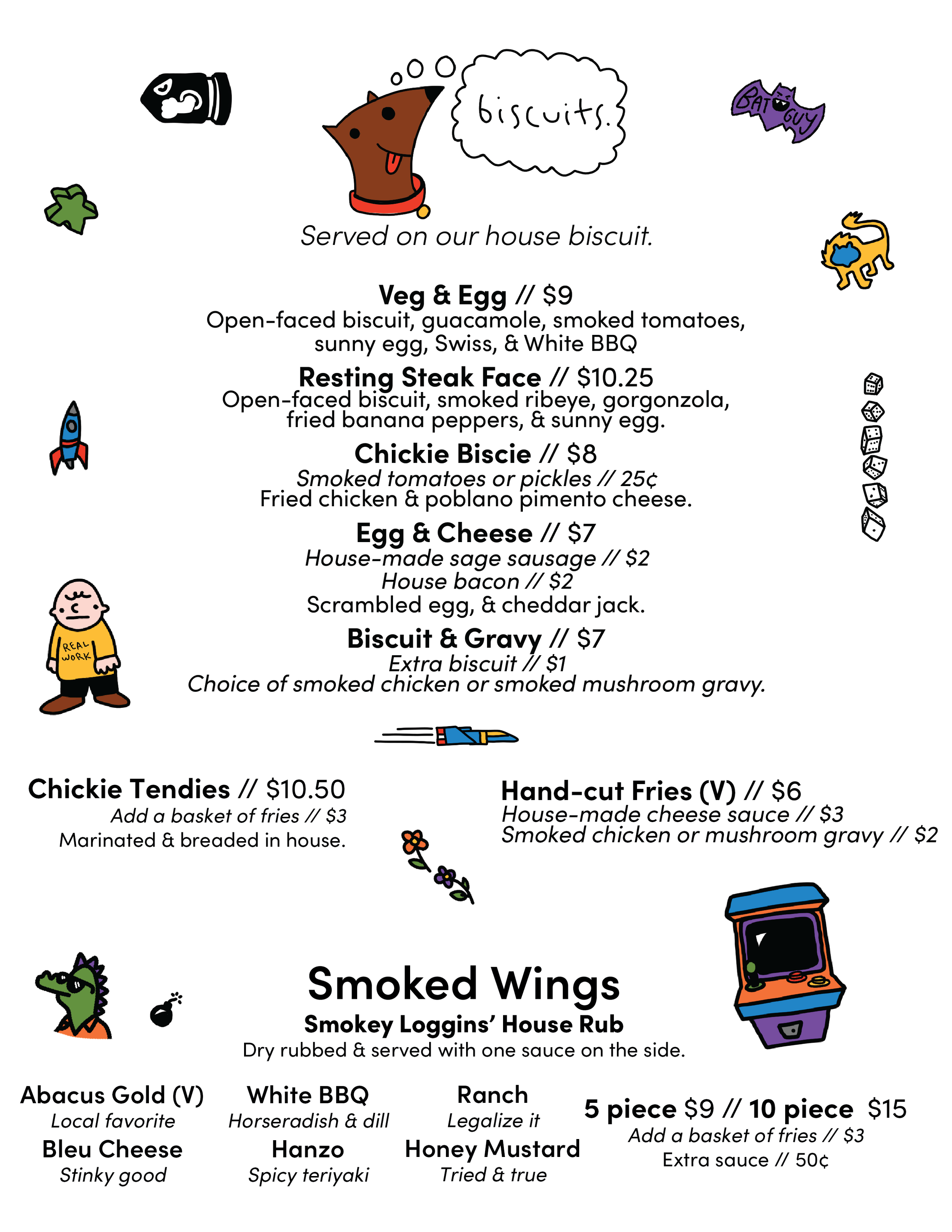 Brunch Menu — Transmission Arcade