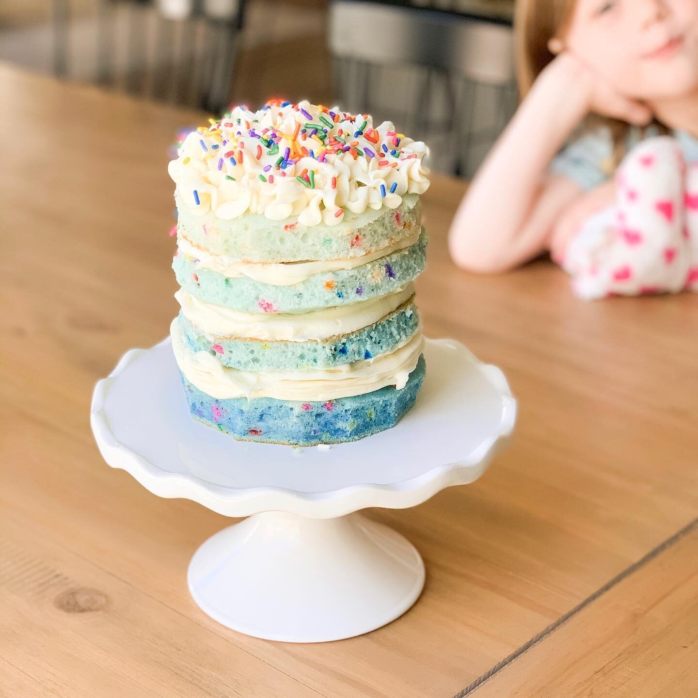 Reece wanted to make a cake, so we MADE.A.CAKE. And it was actually super tasty too! 

Thanks for inspiring your biggest little fan across the pond @cupcakejemma