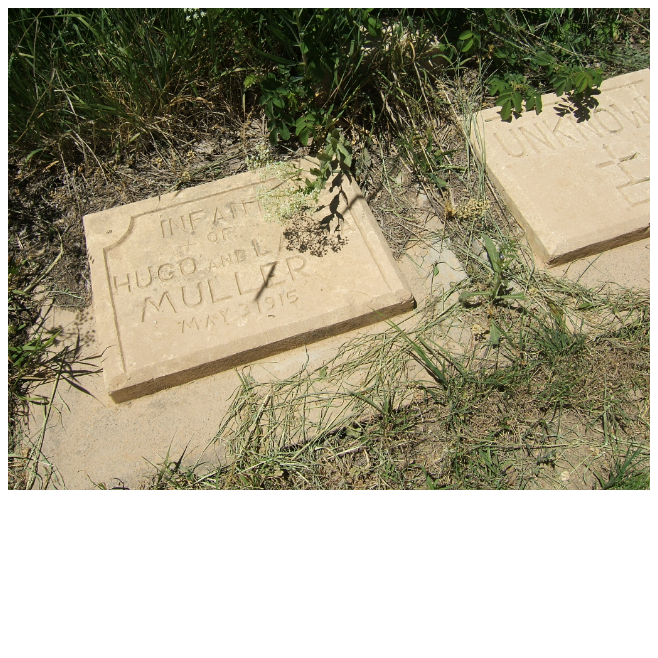 Graves of children (some of them unknown), American cemetery