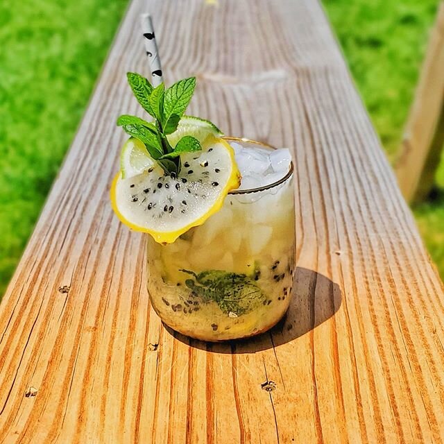 Dragon Fruit Mojito
.
.
.
.
.
1. In a glassware, muddle the mint, lime wedges and sugar.
.
2. Add dragon fruit and rum to the glass and then muddle lightly to mix all ingredients.
.
3. Add crushed ice to the glass and top up with soda water. .
4. Gar