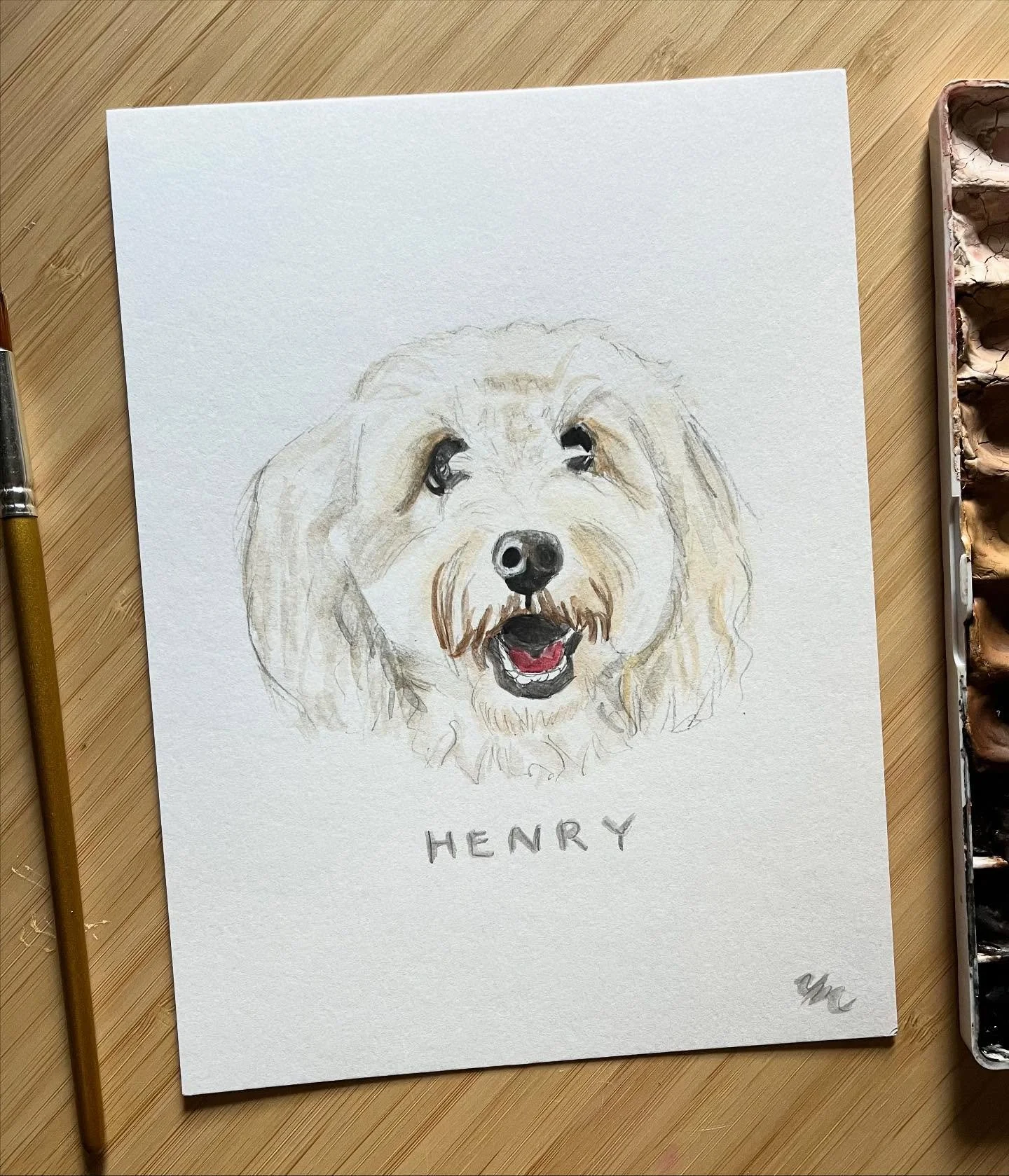 Just some of many pups I&rsquo;ve painted these past few months in the studio 🐾

I&rsquo;ve still got a few Christmas spots open! Hand painted works of art that are sure to spread joy this holiday season! 

#puppainting #dogsofinstagram #dog #dogpai