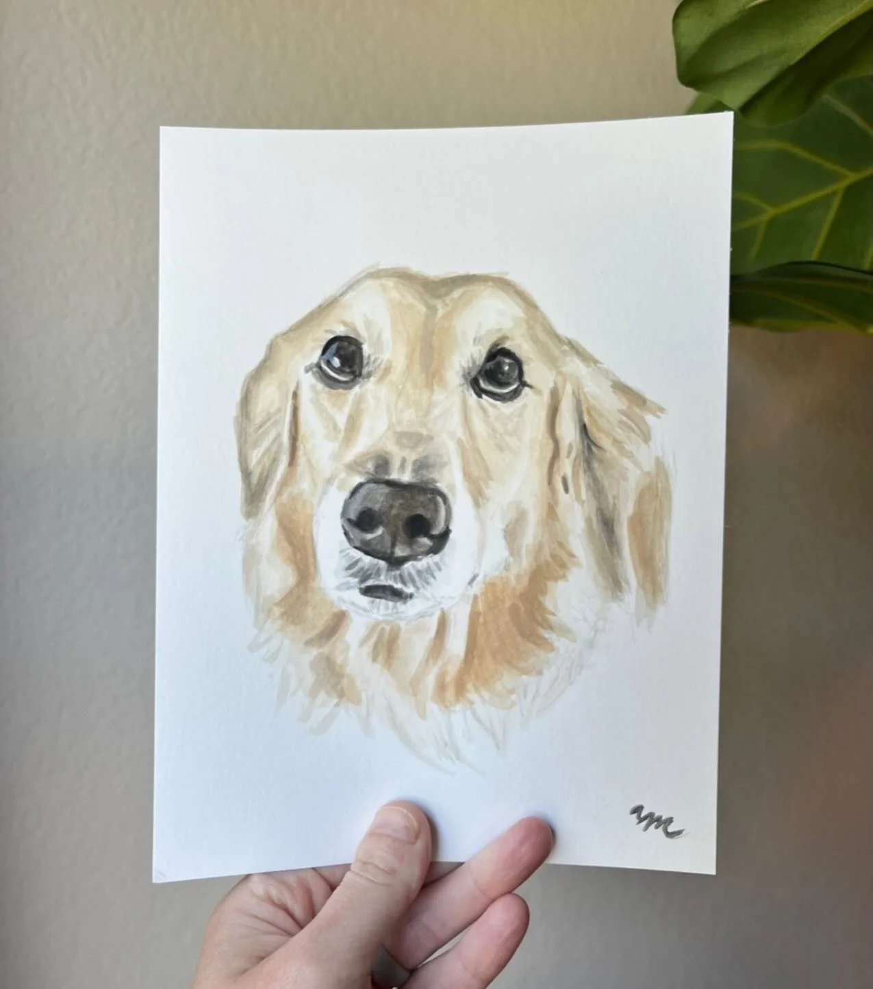 The definition of puppy dog eyes 🥹

Watercolor on 6x8&rdquo; mixed media paper - perfect for popping in a cute frame 

#dog #dogpainting #petpainting #goldenretriever #painting