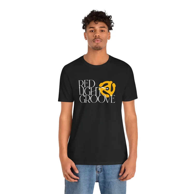 Red Light Groove OG tee on model