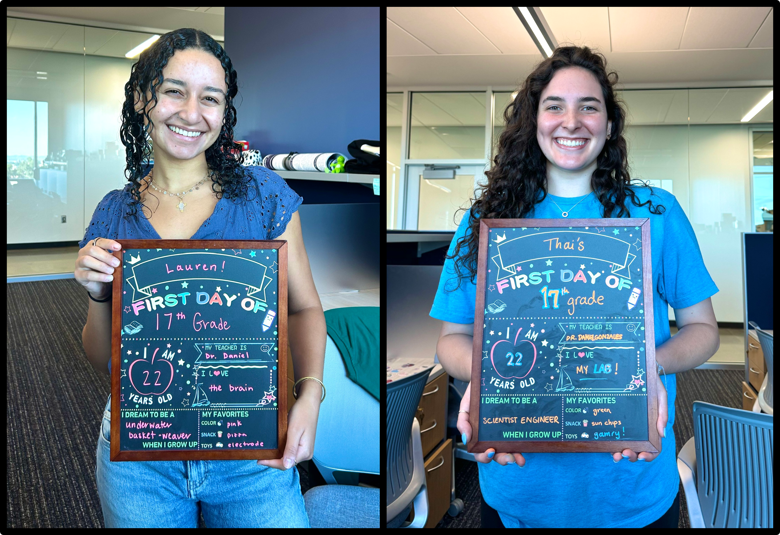 August 20, 2025: Thai and Lauren join the lab!