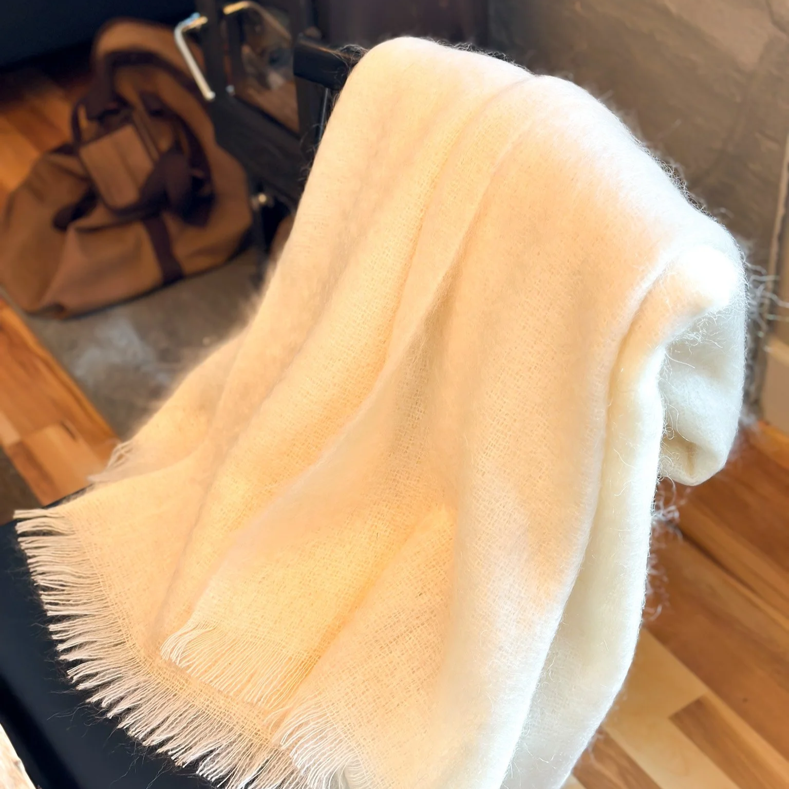 MOHAIR THROW BLANKET -