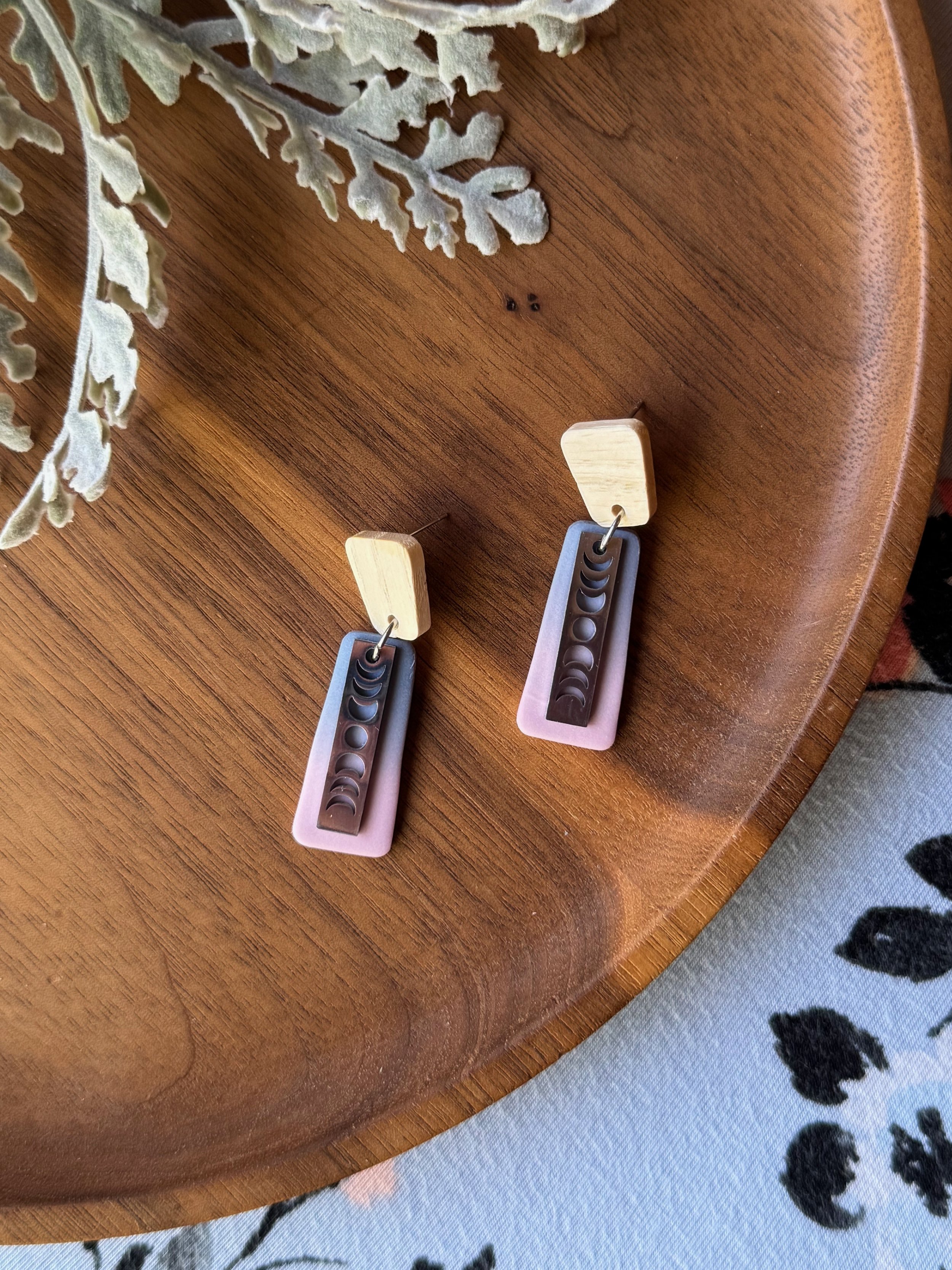 Moon Phase Charm Dangles