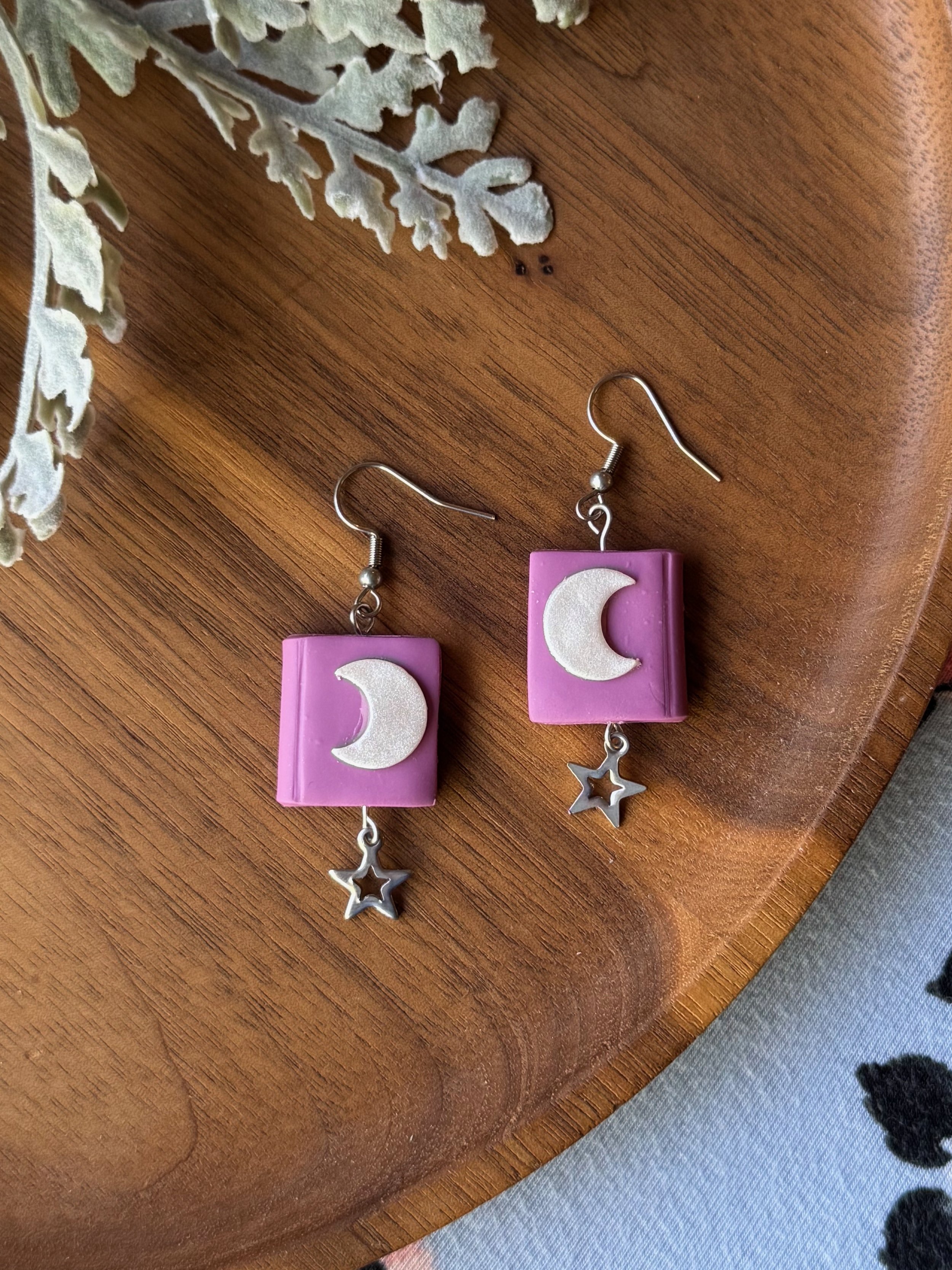 Moon Book Dangles