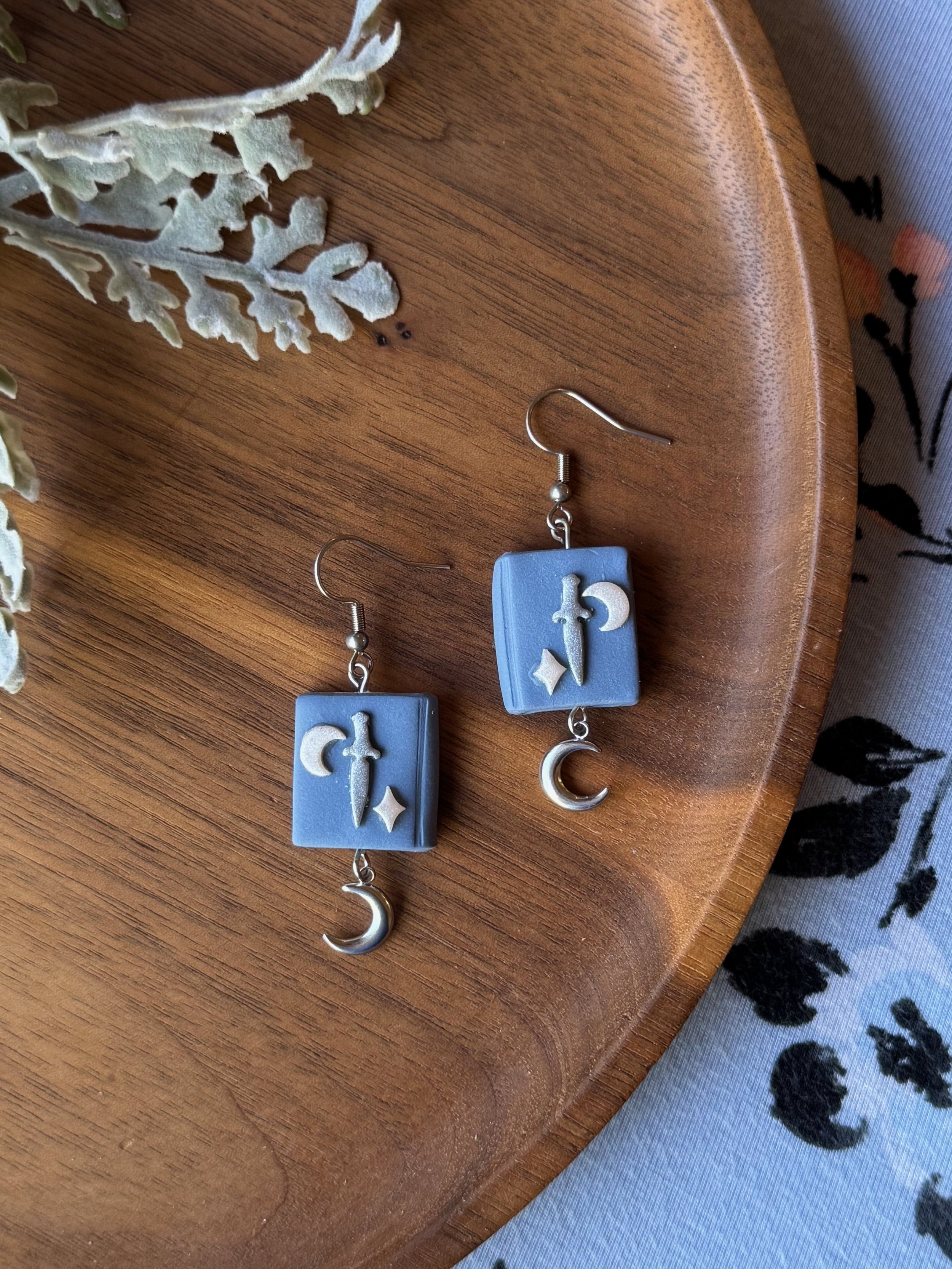 Sword and Moon Book Dangles