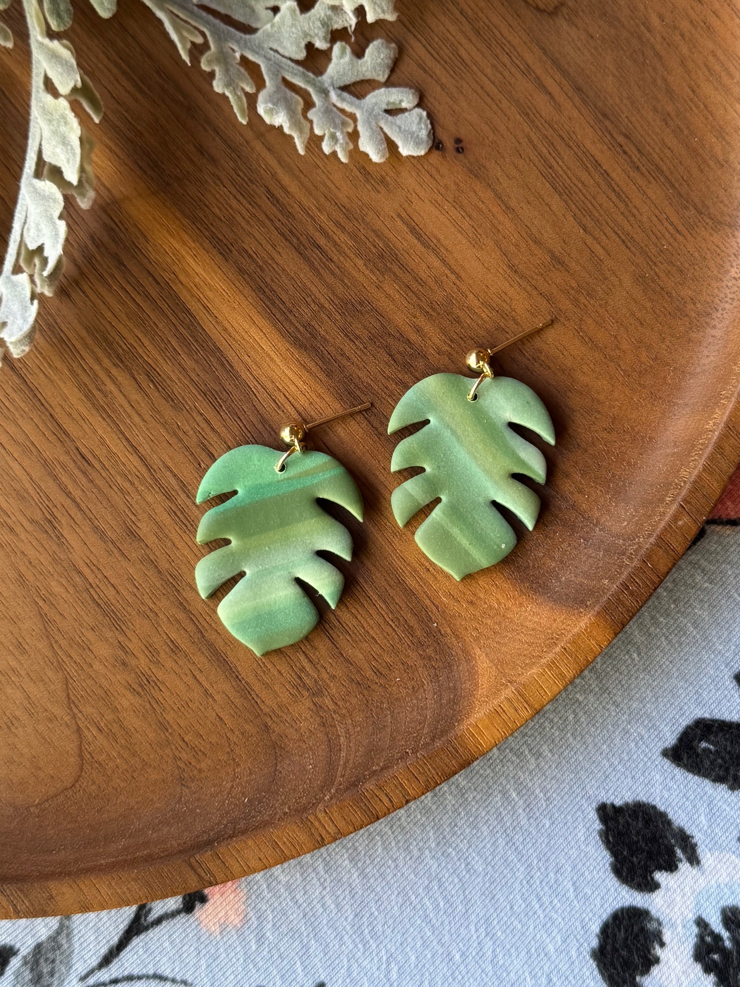 Striped Monstera Dangles