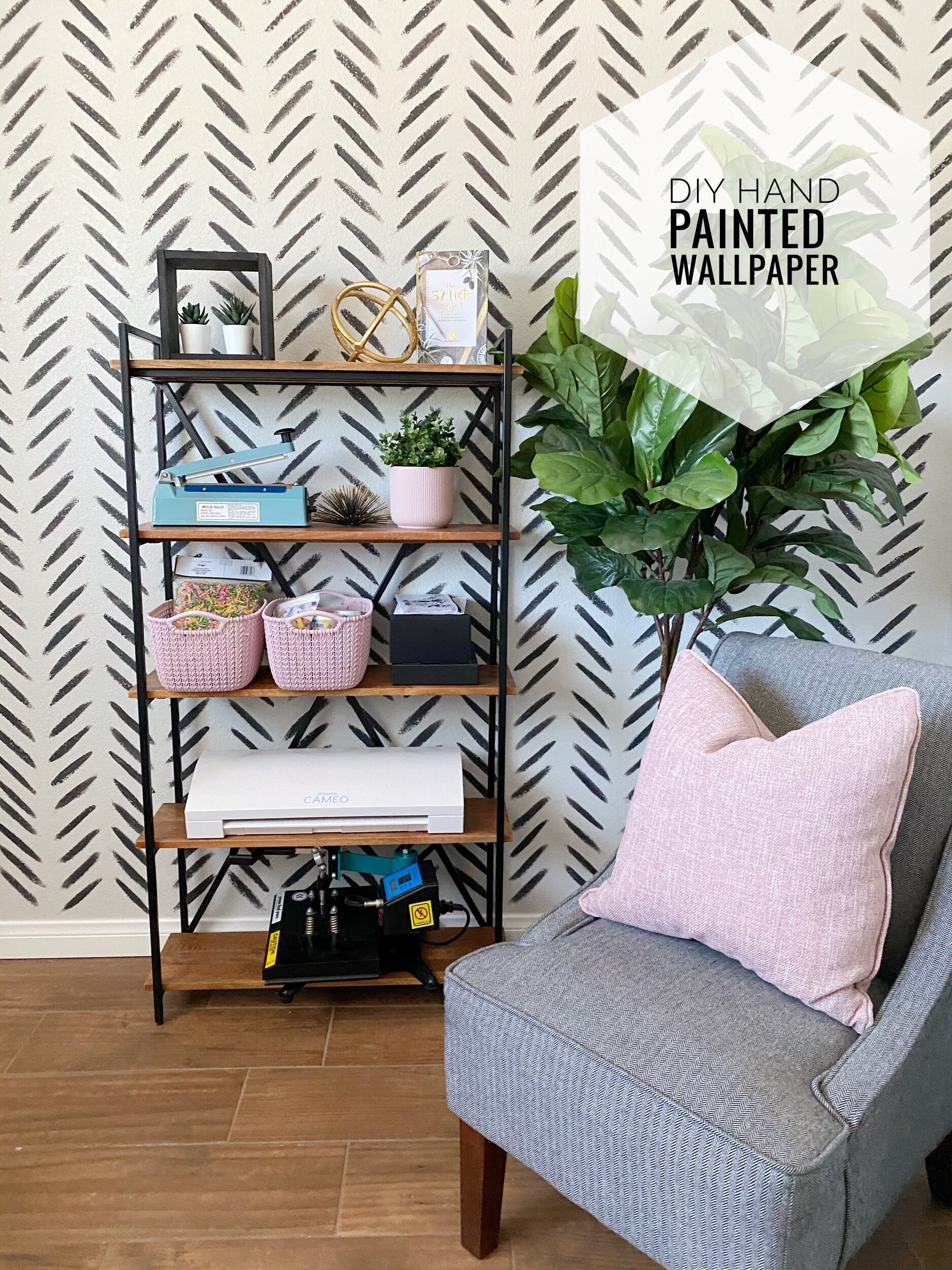 Low budget interior update, 3D wallpaper DIY — Hester's Handmade Home