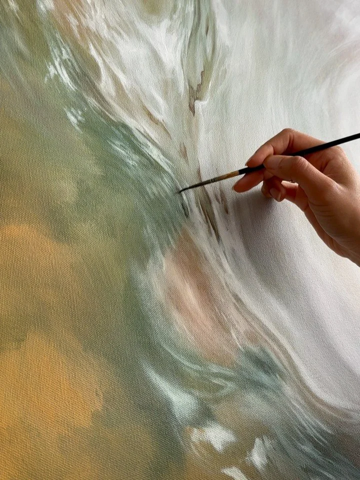 Allowing the painting to unfold in time ♾️