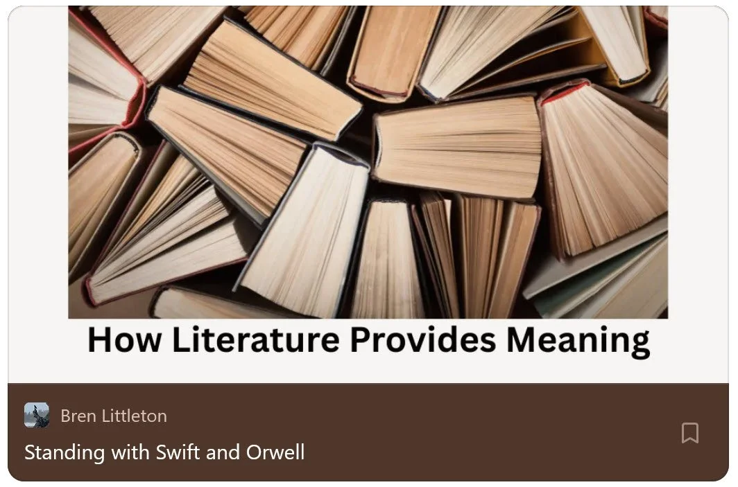 Standing with Swift and Orwell