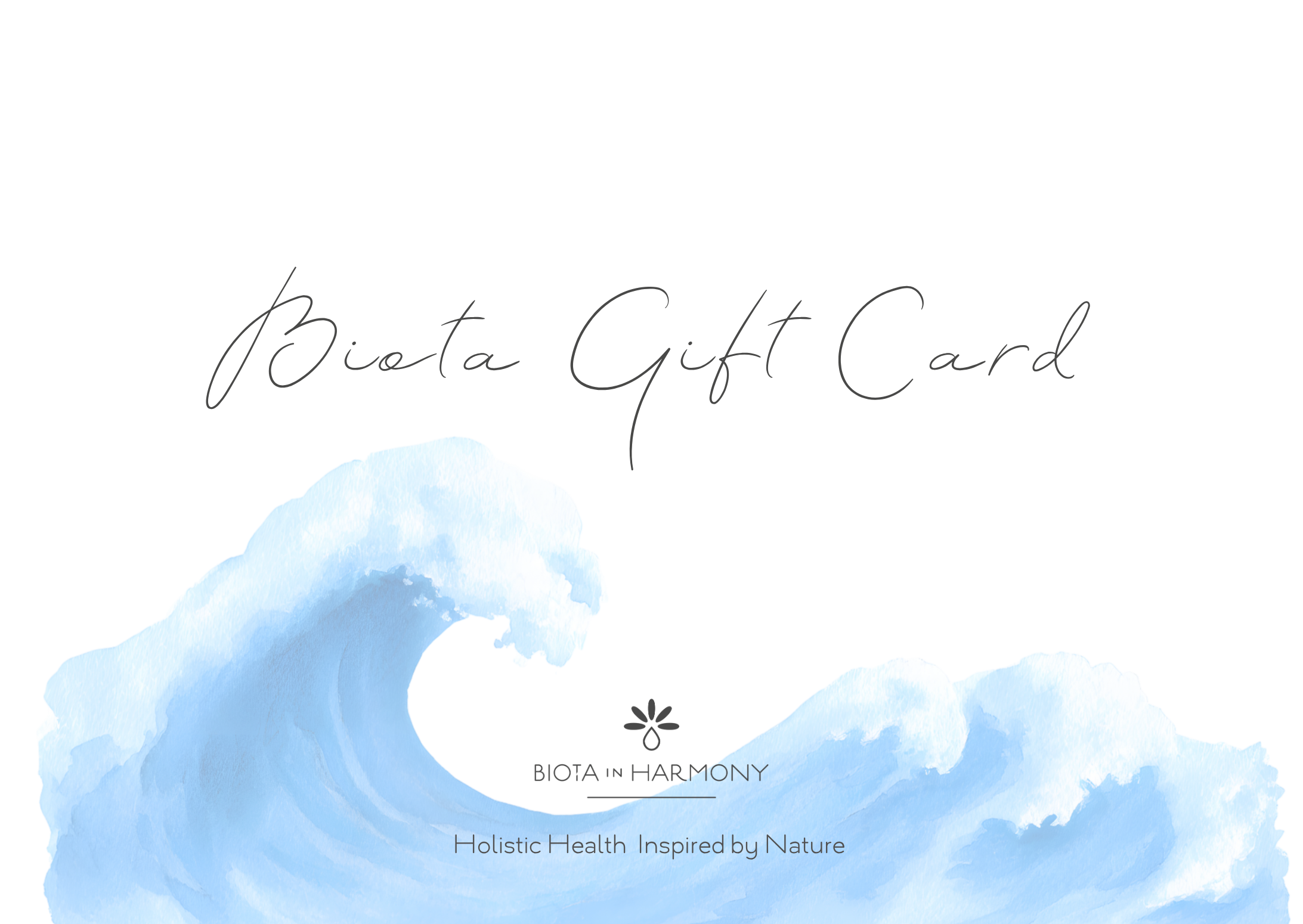 Reiki Massage Wellness Healing Gift Card Voucher Perth Northern Beaches by Biota in Harmony