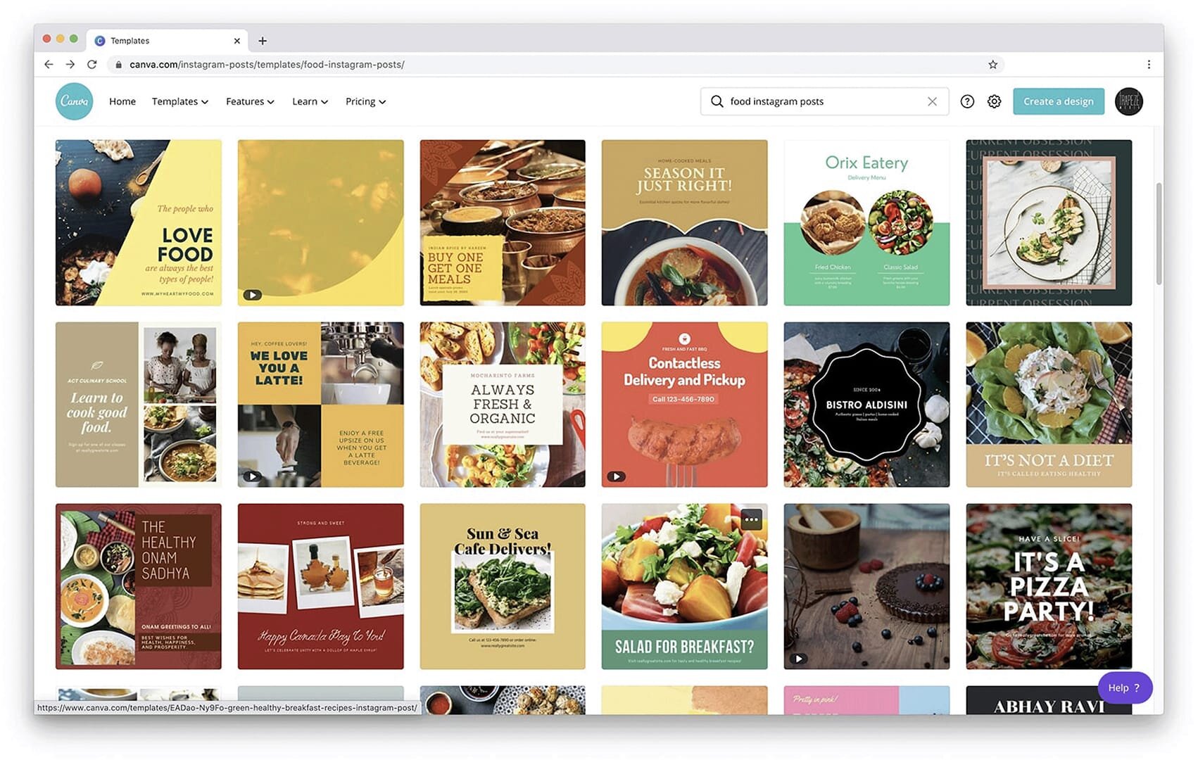 Making social media graphics for your restaurant using Canva