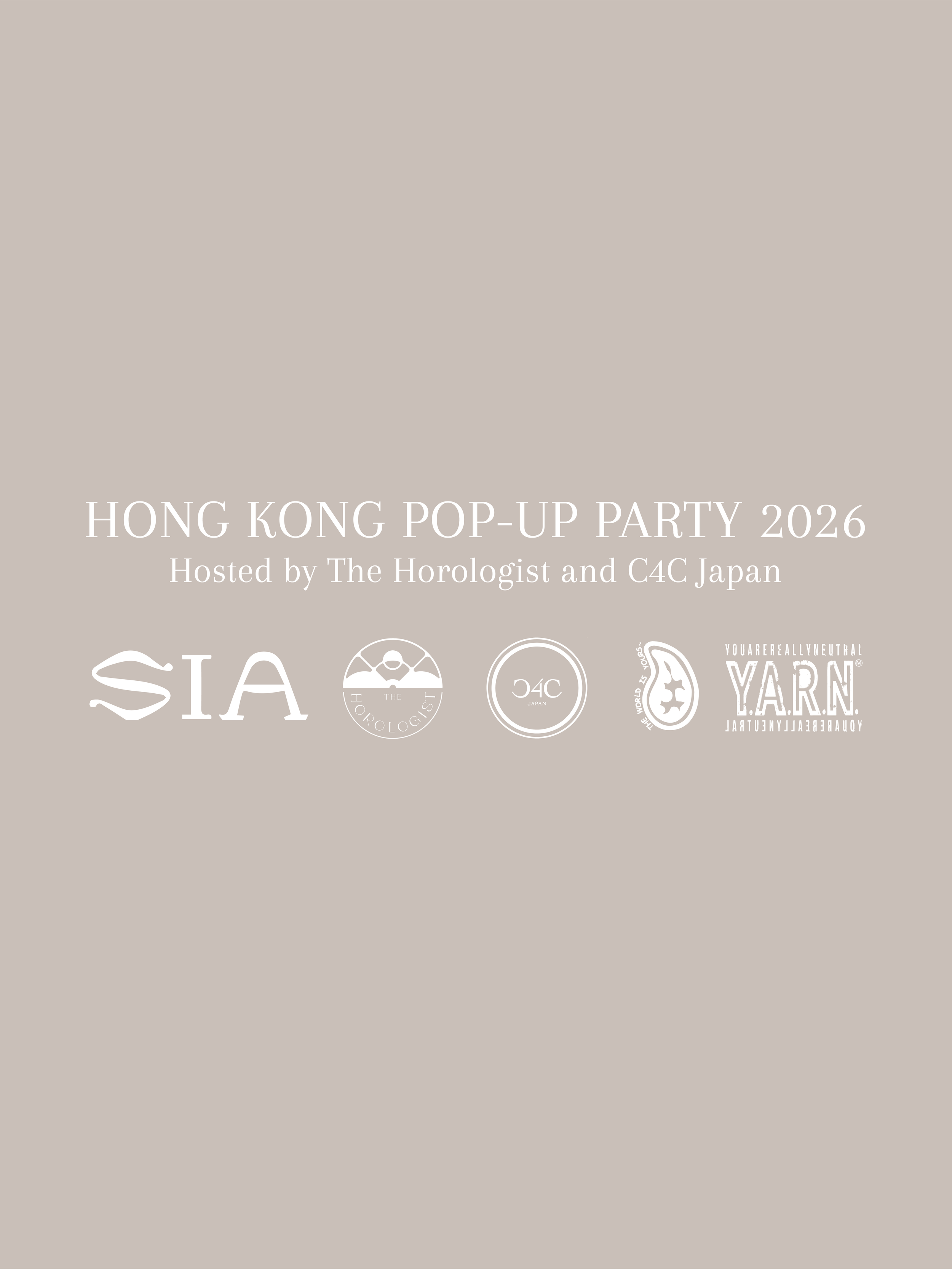C4C Vintage Watches X The Horologist - VIP Exclusive Party Tickets