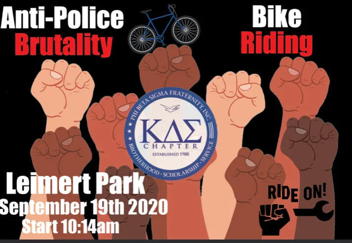 Anti-police brutality bike riding