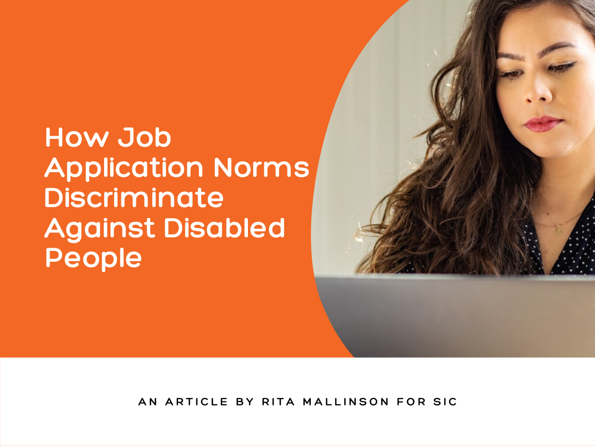 How Job Application Norms Discriminate Against Disabled People