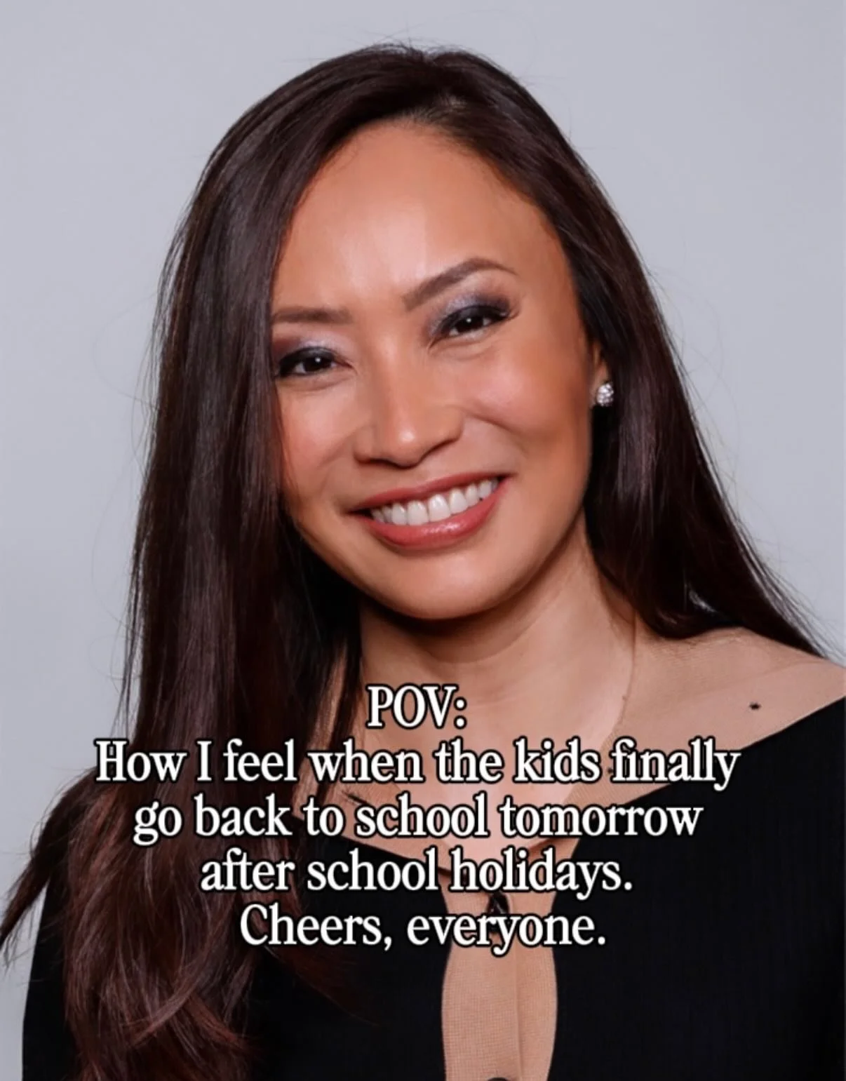 In all seriousness&hellip;
As much as I&rsquo;m smiling at the thought of school returning tomorrow, this stage of parenting is also about preparing our children to be independent, capable, and safe - without us hovering. 

And that includes sun prot