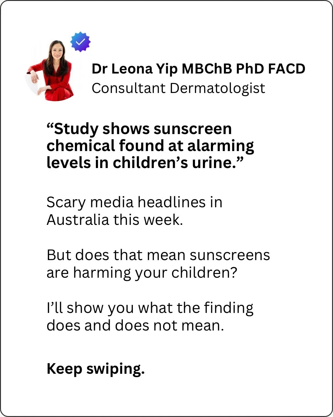 A few of you have requested for me to cover this news headlines last week that have added some confusion and anxiety about using sunscreens in your children. 

Rest assured that you are still doing the right thing as parents to apply sunscreen to hel