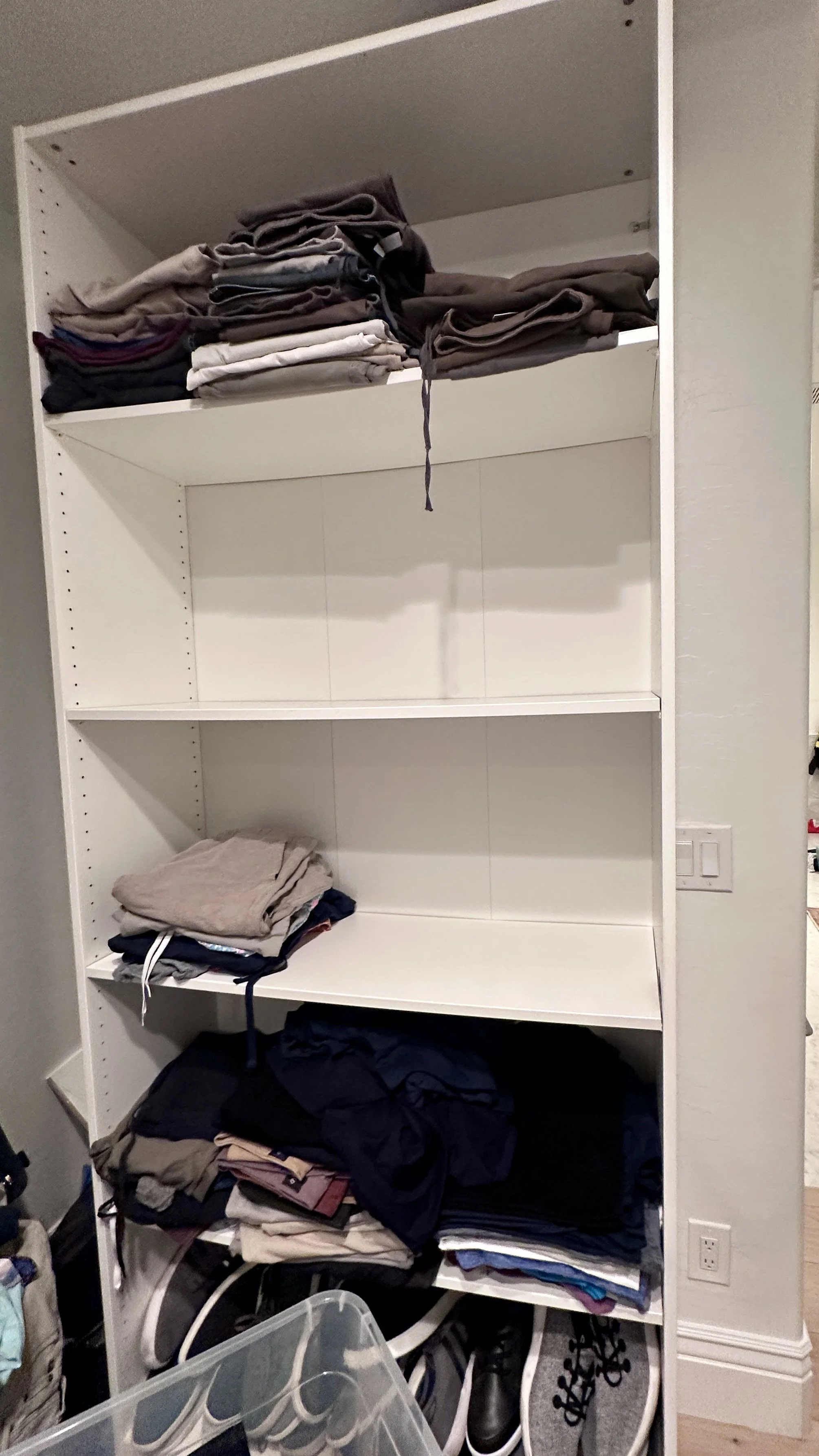 Before: His Closet