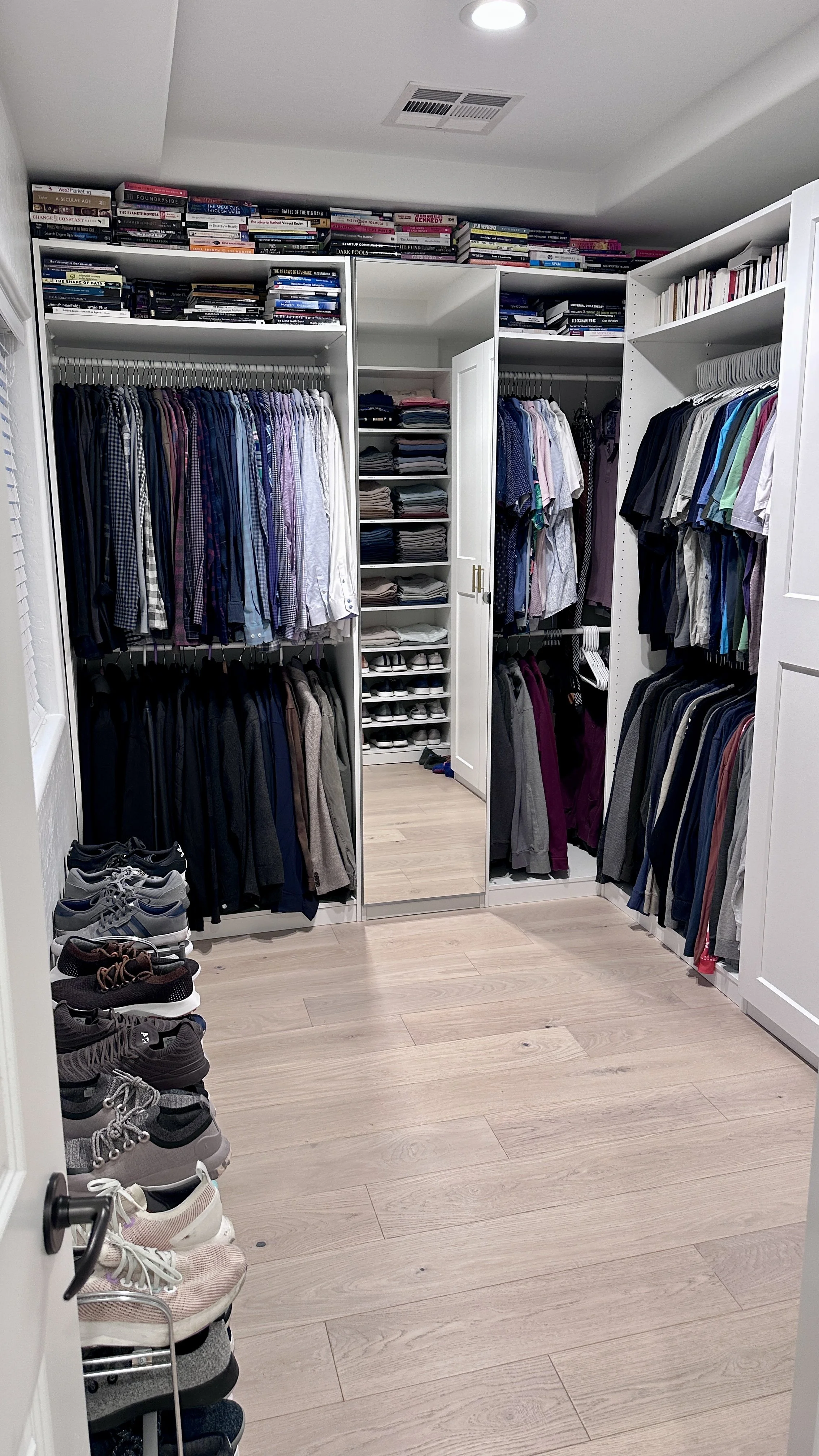 After: His Closet