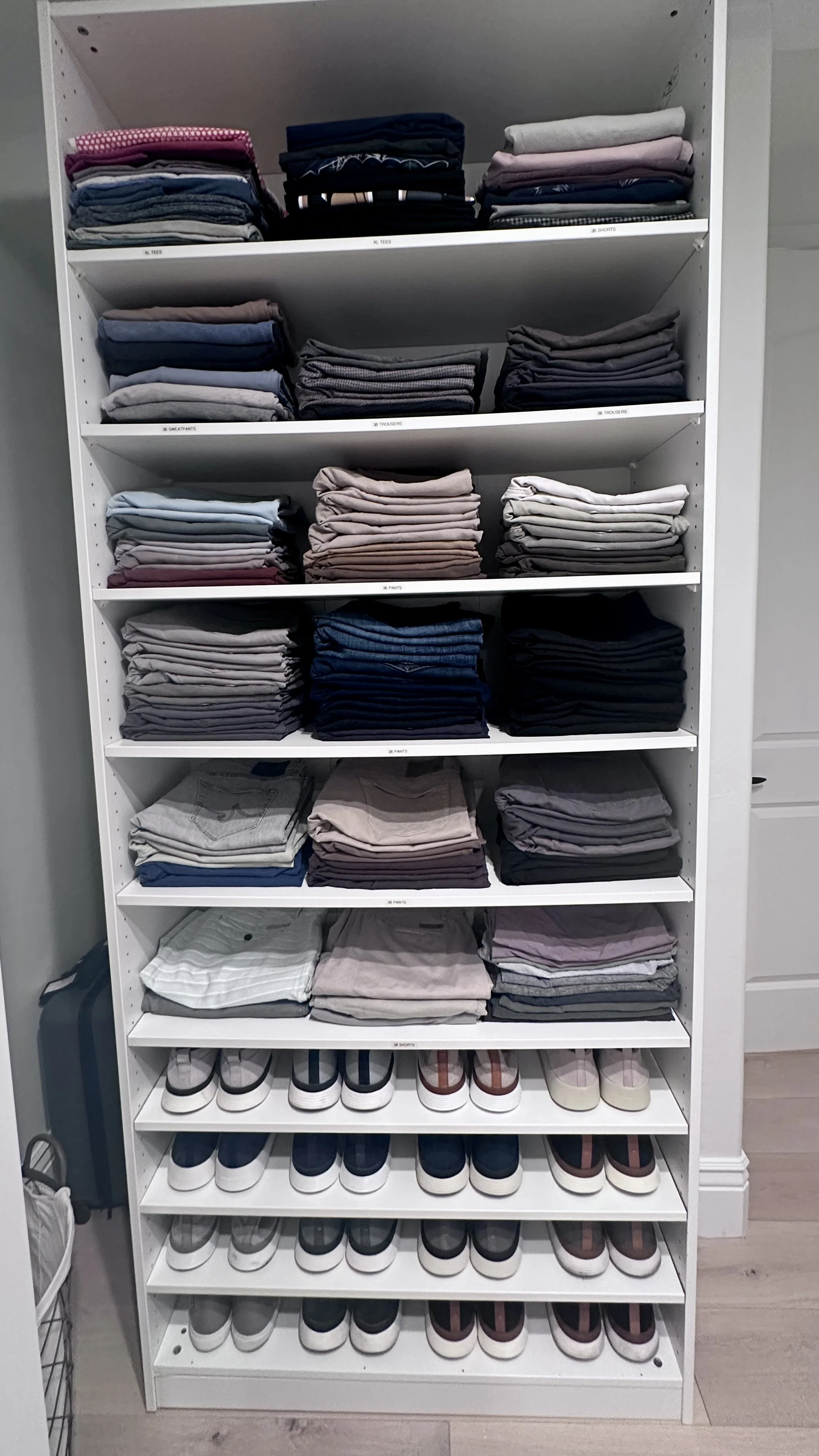 After: His Closet