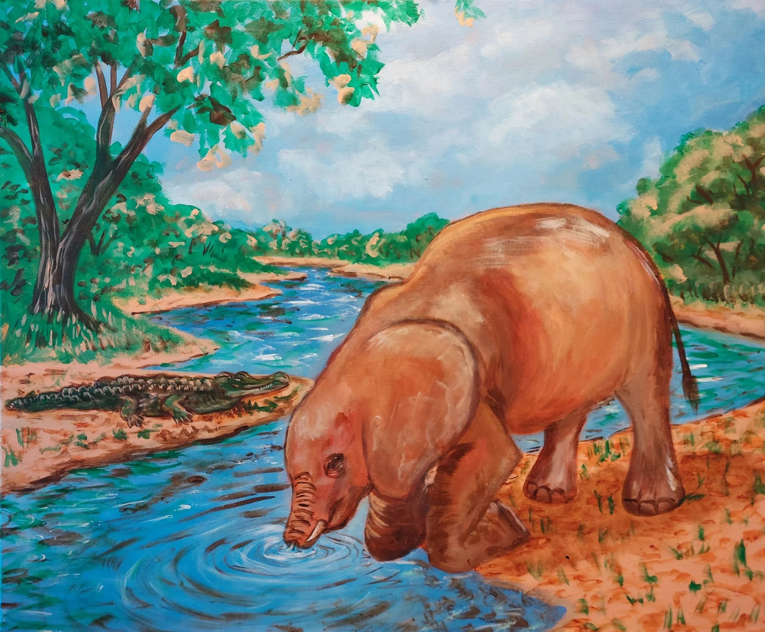 How The Elephant Got Its Trunk - A long time ago, long into the beginning of the world, The Elephant used to have a snort snout for a nose. This didn’t bother him much, in fact, he was rather proud of his small snout for it never got in the way of fe