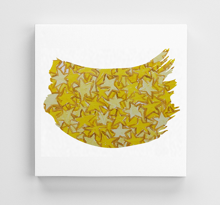yellow STAR BRUSHSTROKE ON CANVAS.png