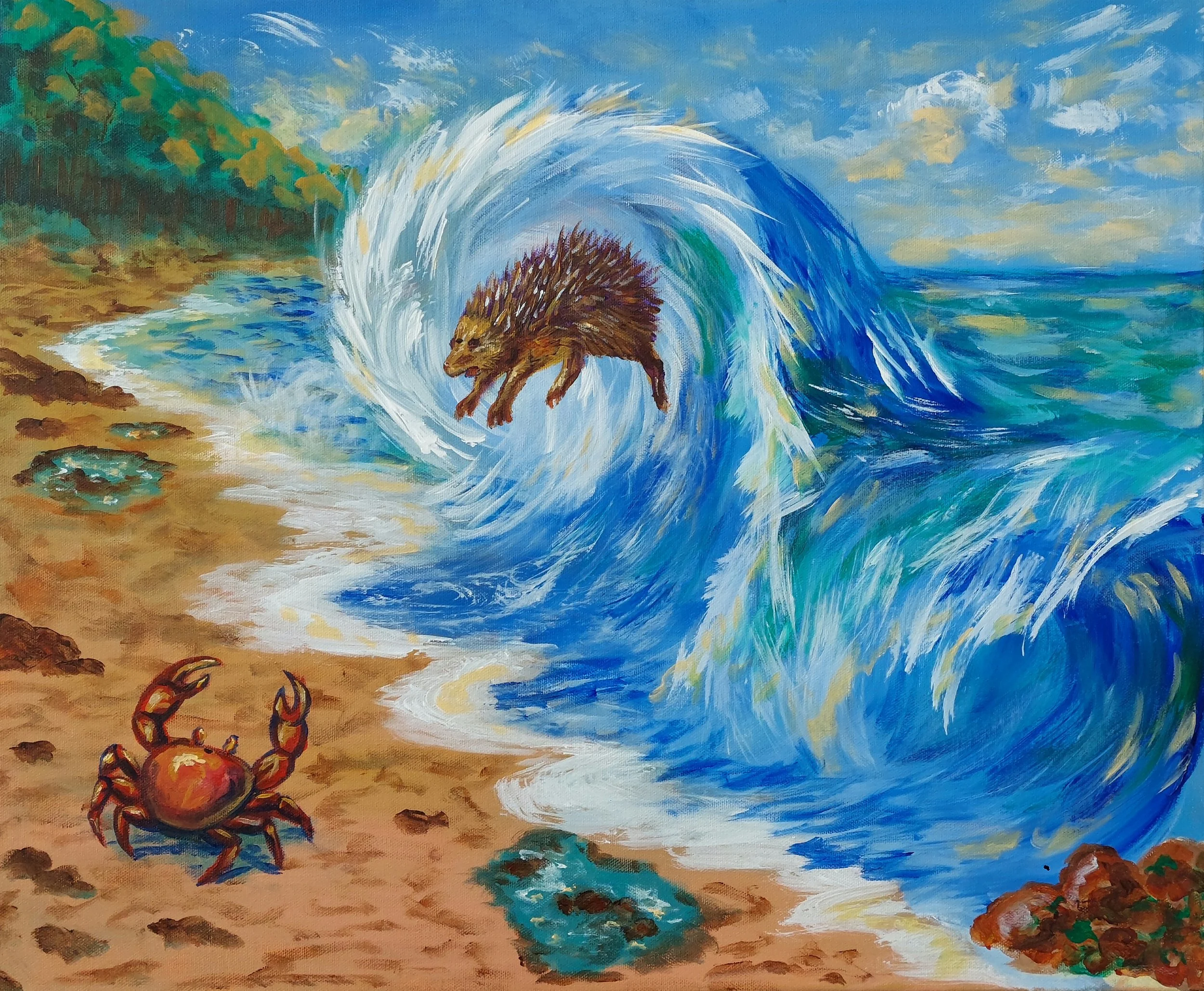 The tenrec, the crab and the wave, pineal.jpg
