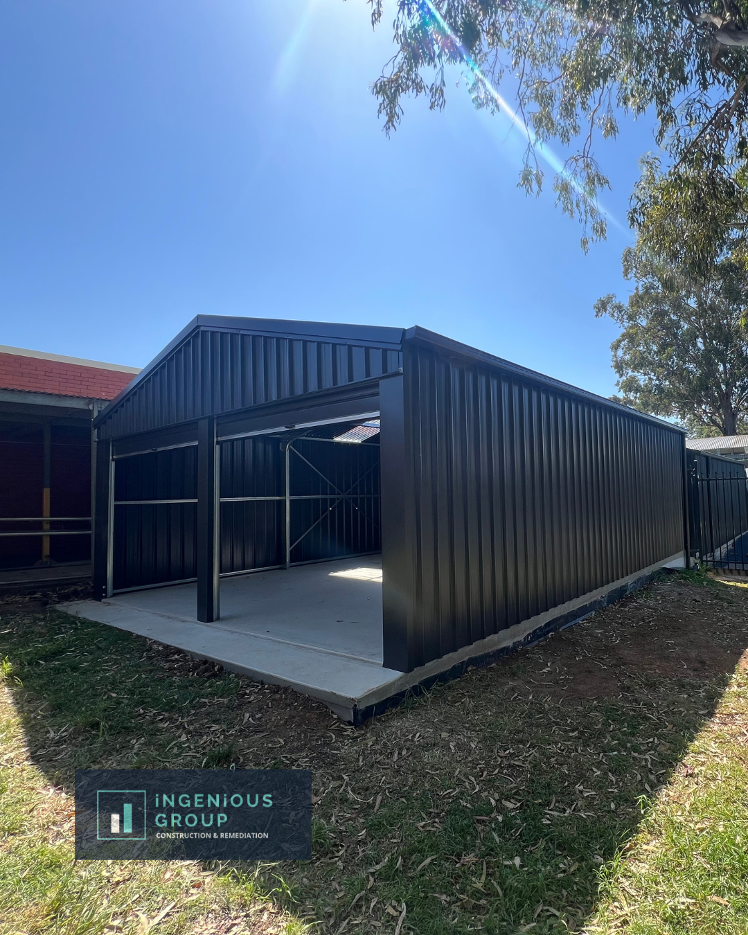 Outdoor Storage Unit Construction at William Stimson Public School