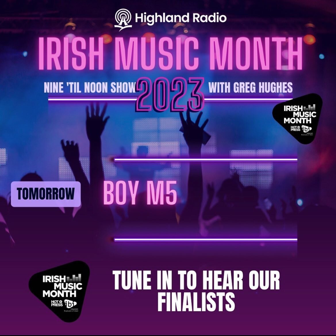 Tomorrow&rsquo;s the day! Can&rsquo;t wait to hang out with @hughes.greg on @highlandradiodonegal ! Tune in!