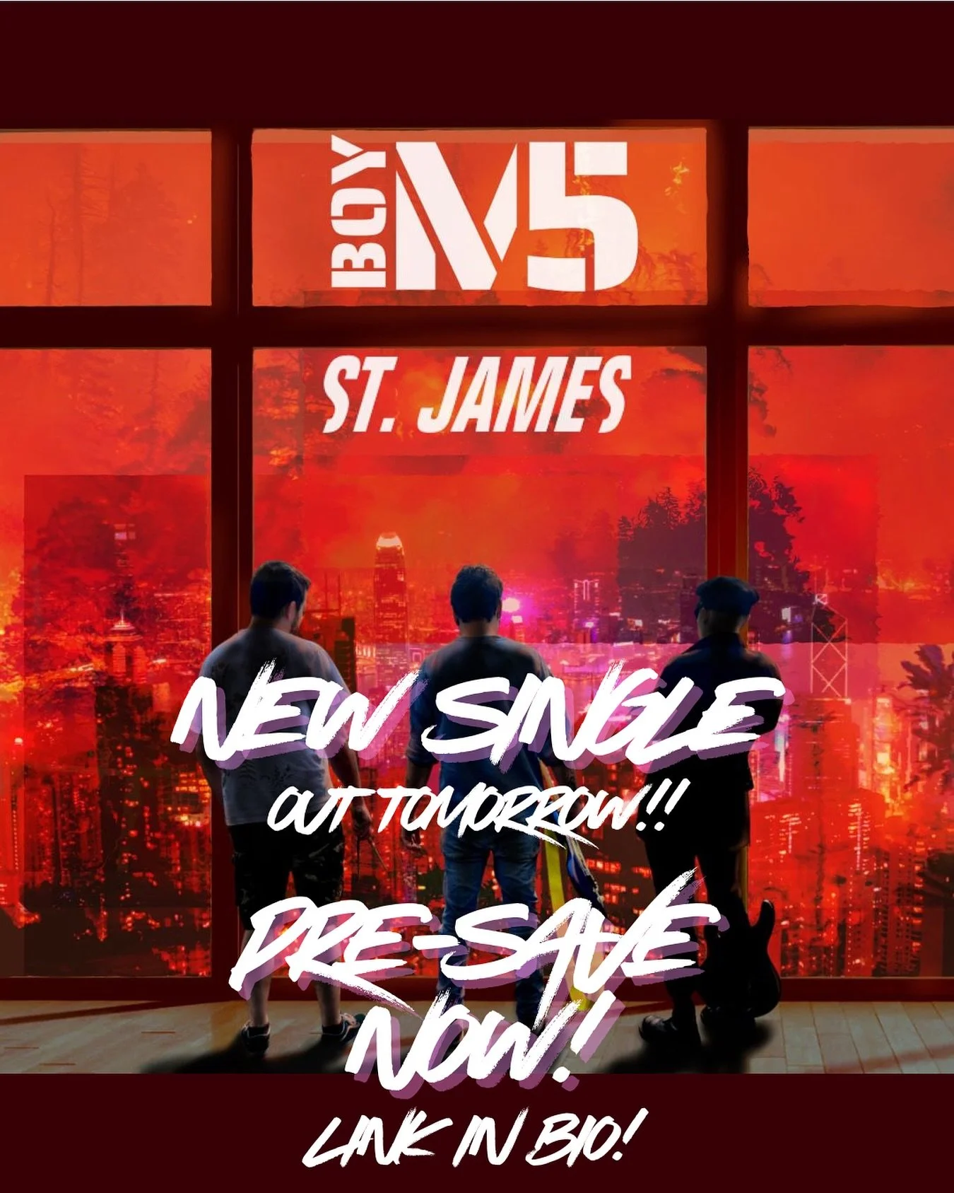 Last chance to pre-save St. James before it&rsquo;s out tomorrow! Link in bio 🤟