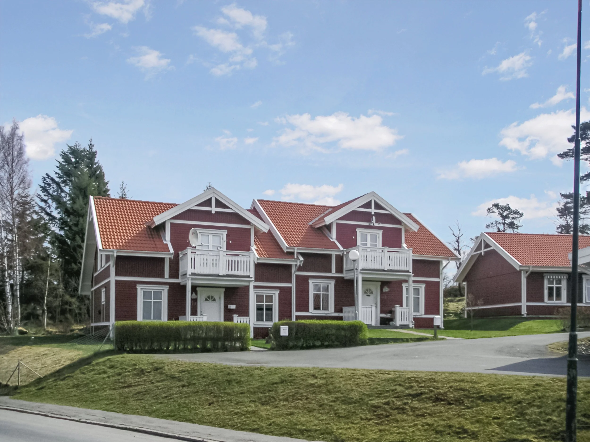 Reihenhaus im Schwedenhaus Stil