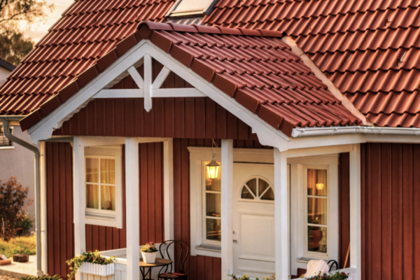 Farben und Kontraste bei schwedischen Fassaden