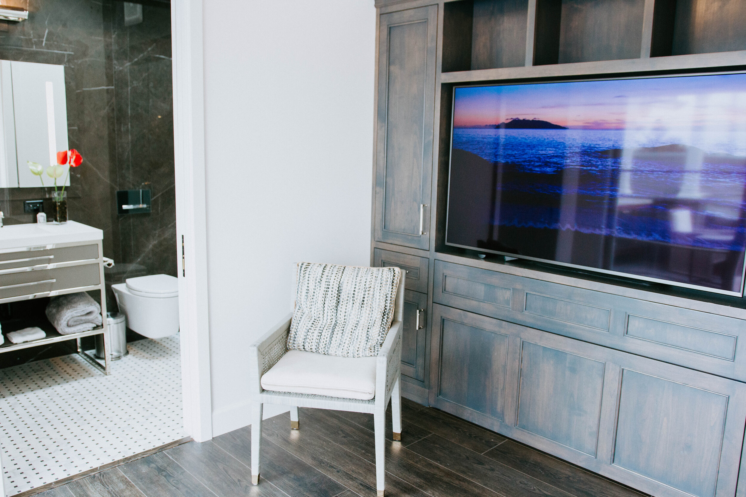 Flatscreen TV in Living Room