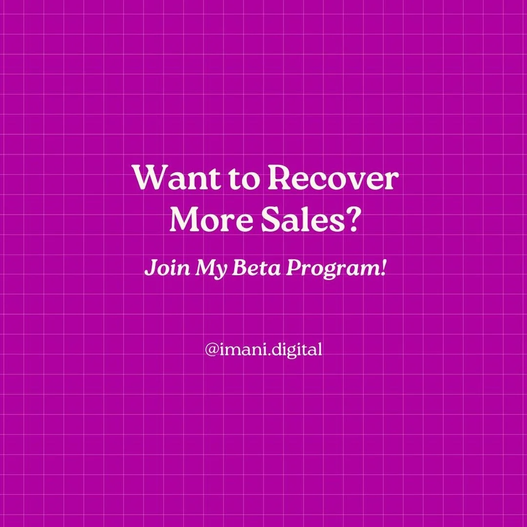 E-commerce owners&mdash;this one&rsquo;s for you! 🚀 If you&rsquo;re losing sales because of abandoned carts, I can help.

I&rsquo;m testing a beta program that helps Shopify/WooCommerce stores recover lost sales with AI-powered automation. Join now 