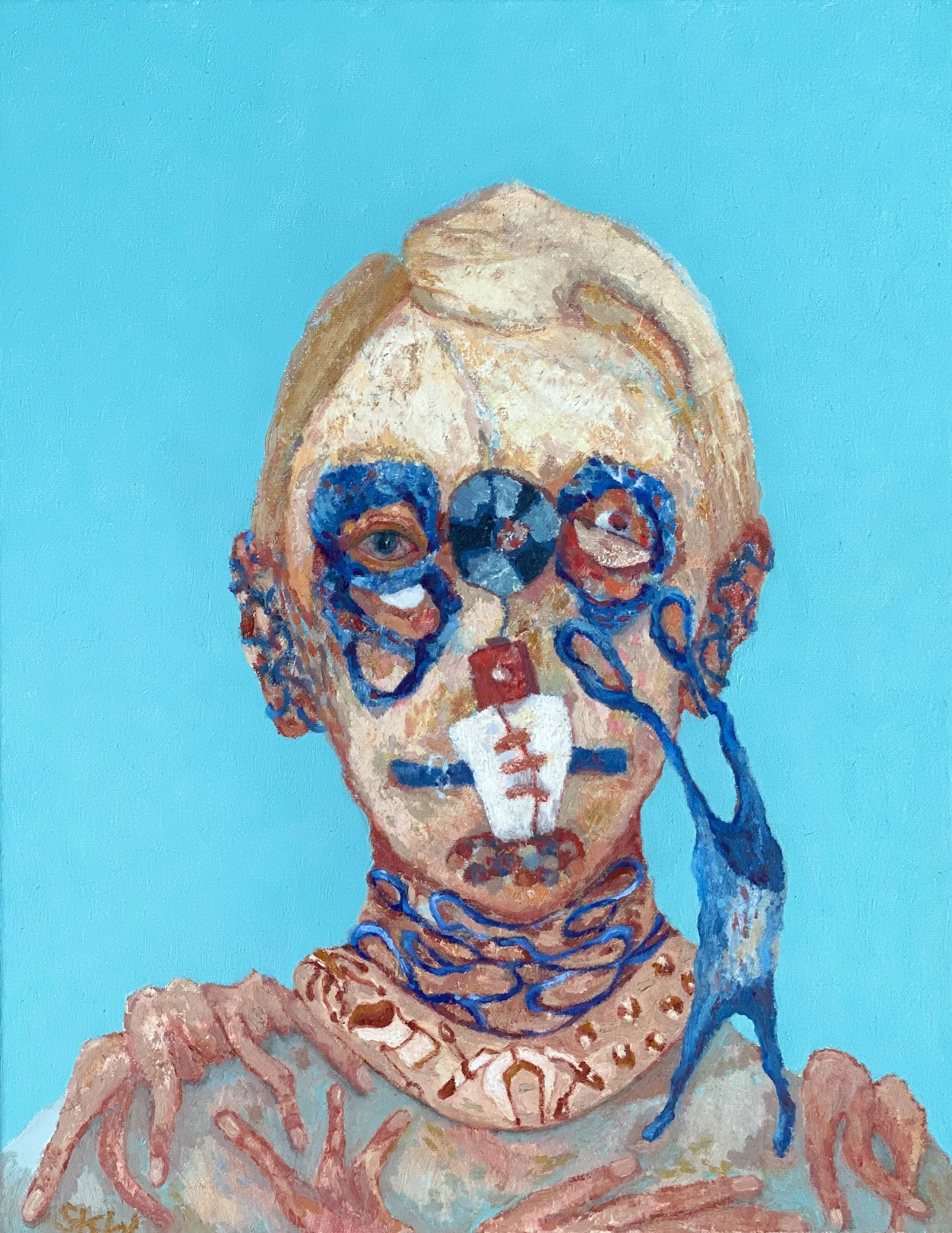 Sentinel, oil on canvas, 46x36cms