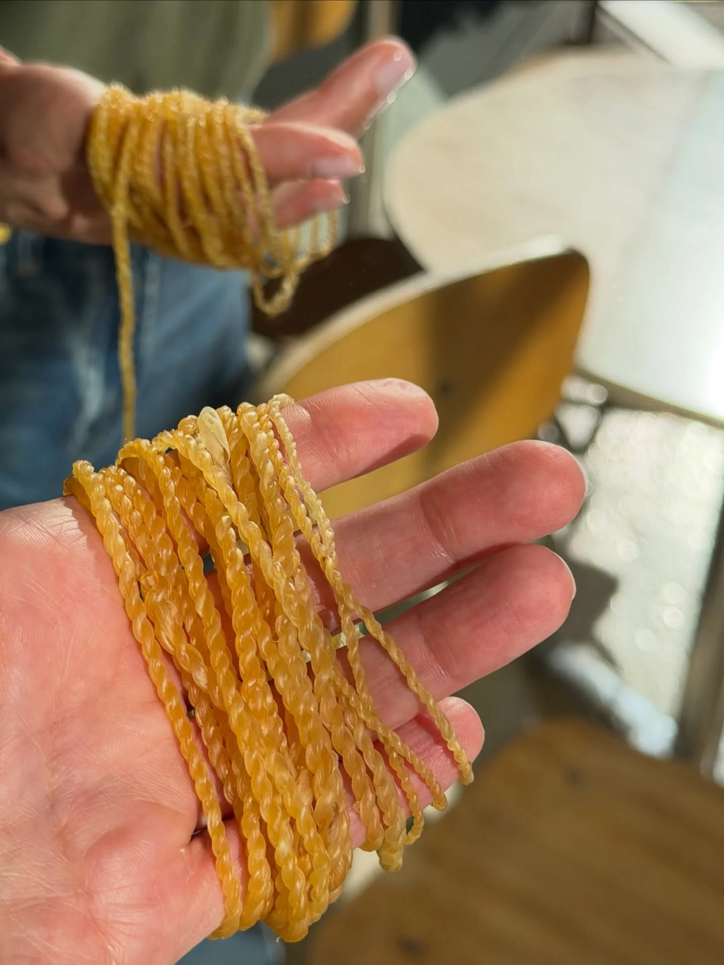 I&rsquo;ve made some cordage out of algae scraps for a work in progress. I&rsquo;ve been waiting patiently for the new season to begin. Algae from the North Atlantic Ocean + Nopal from the Sonoran Desert