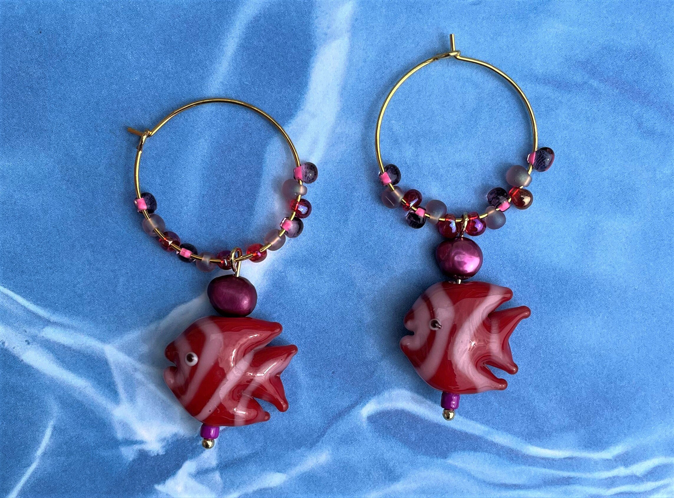 Keep Swimming Hoops - Red and Pink.jpg