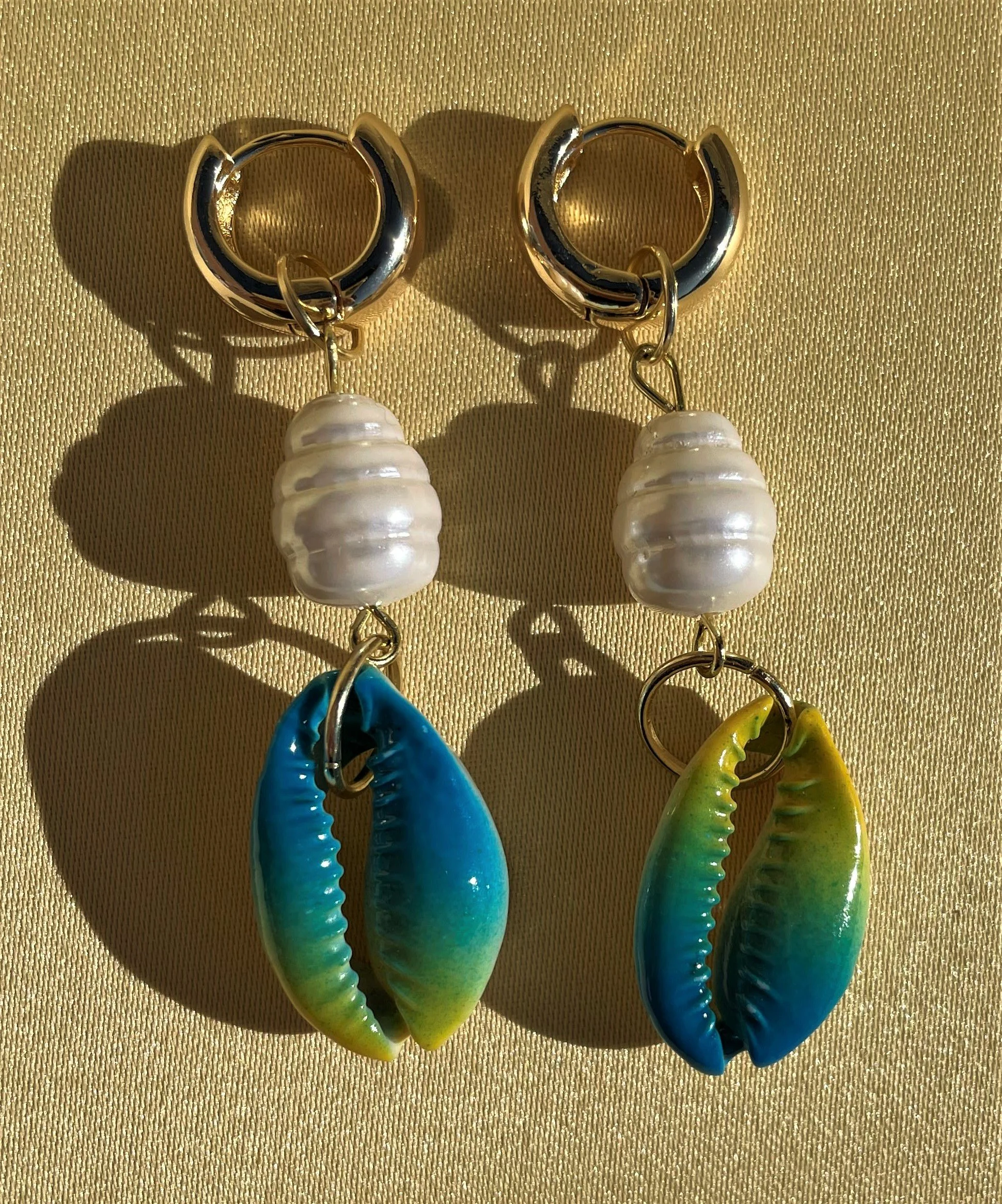 Tie Dye Shell Earrings - Yellow Blue.jpg