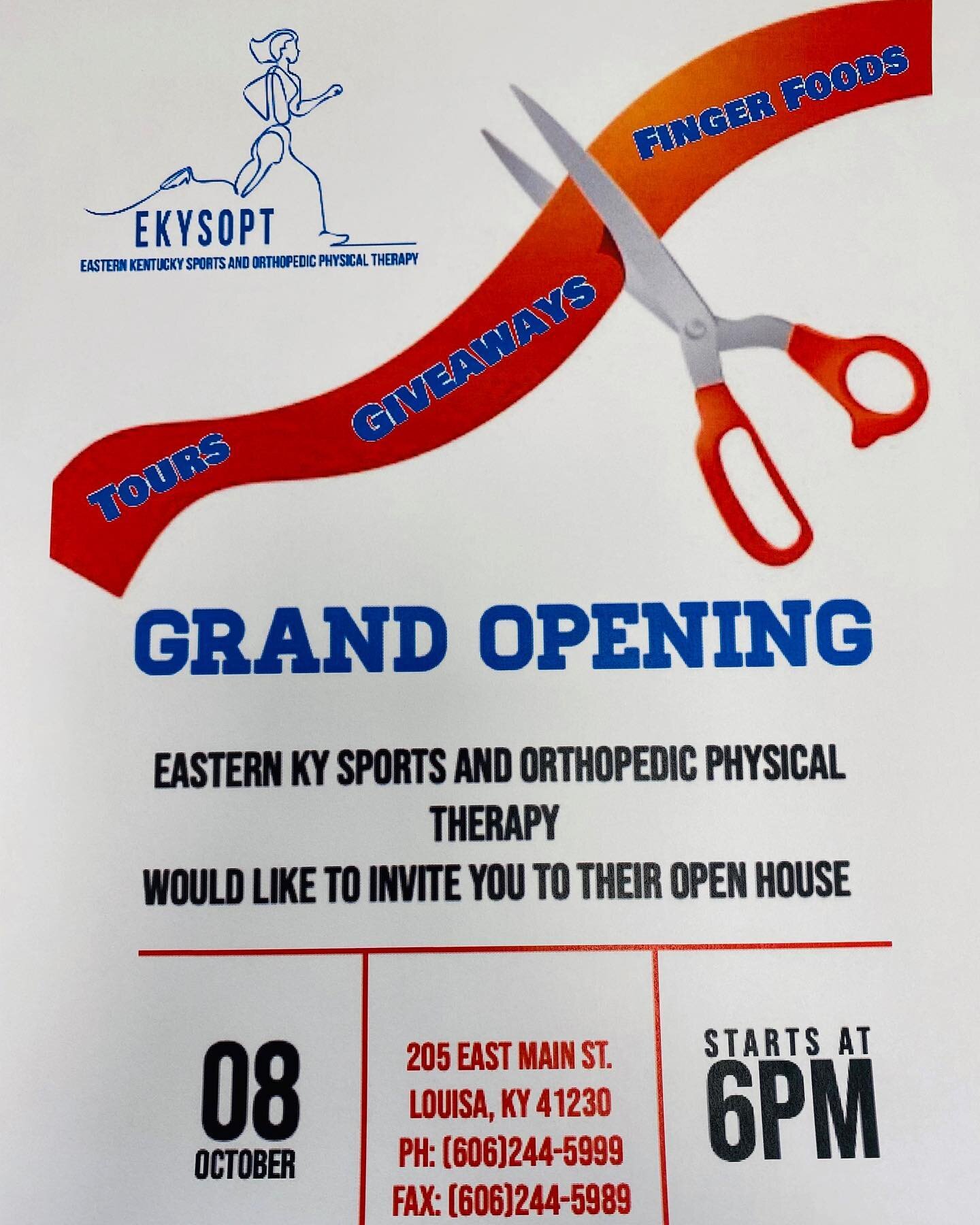 Grand Opening!! This Thursday, October 8th, starting at 6:00pm! Come check out the place, eat some food, and maybe win some door prizes! 🥳😄🎉