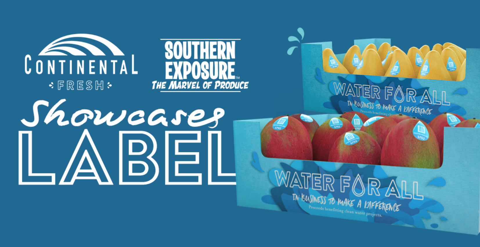 Continental Fresh Mangos in Water For All Box  Label
