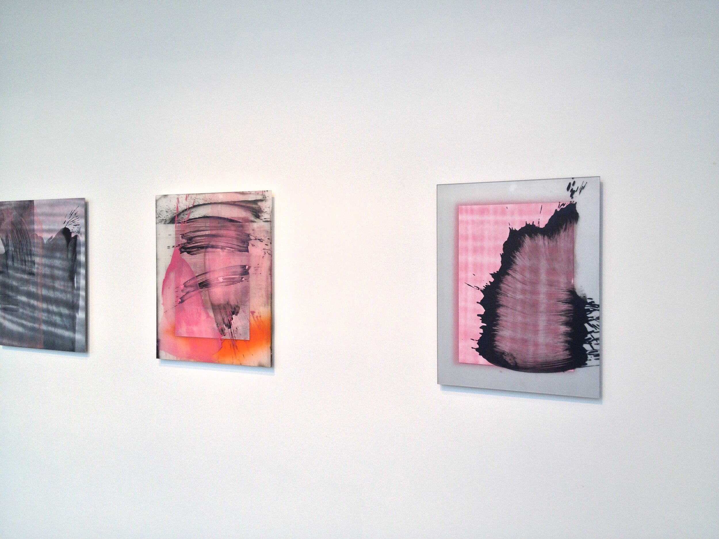  install shot of Todd Schroeder: In this place, to move through space anxious 