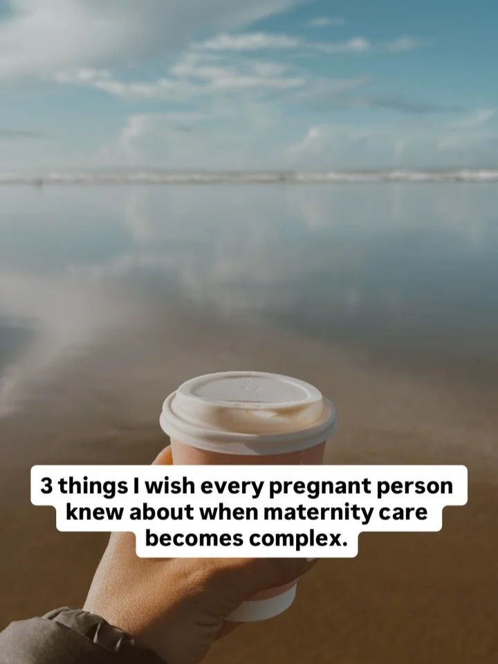 First of all, a reminder to breathe deeply today 💫.

Maternity care has a way of feeling simple until all of a sudden it&rsquo;s complex. 

This usually comes up in your third trimester, when pressure is already mounting, you&rsquo;re at your most v