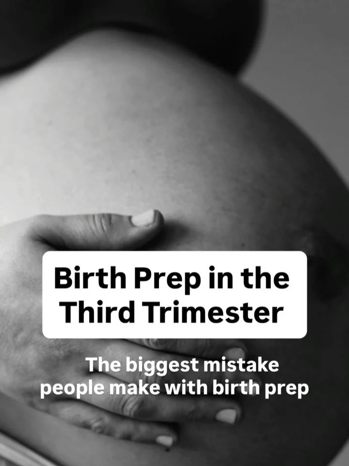 The mistake is thinking birth prep is just preparation for labour.

Because by the third trimester, many people are already navigating:

pressure
fear
decision-making
recommendations
and uncertainty.

Real confidence in birth usually starts long befo