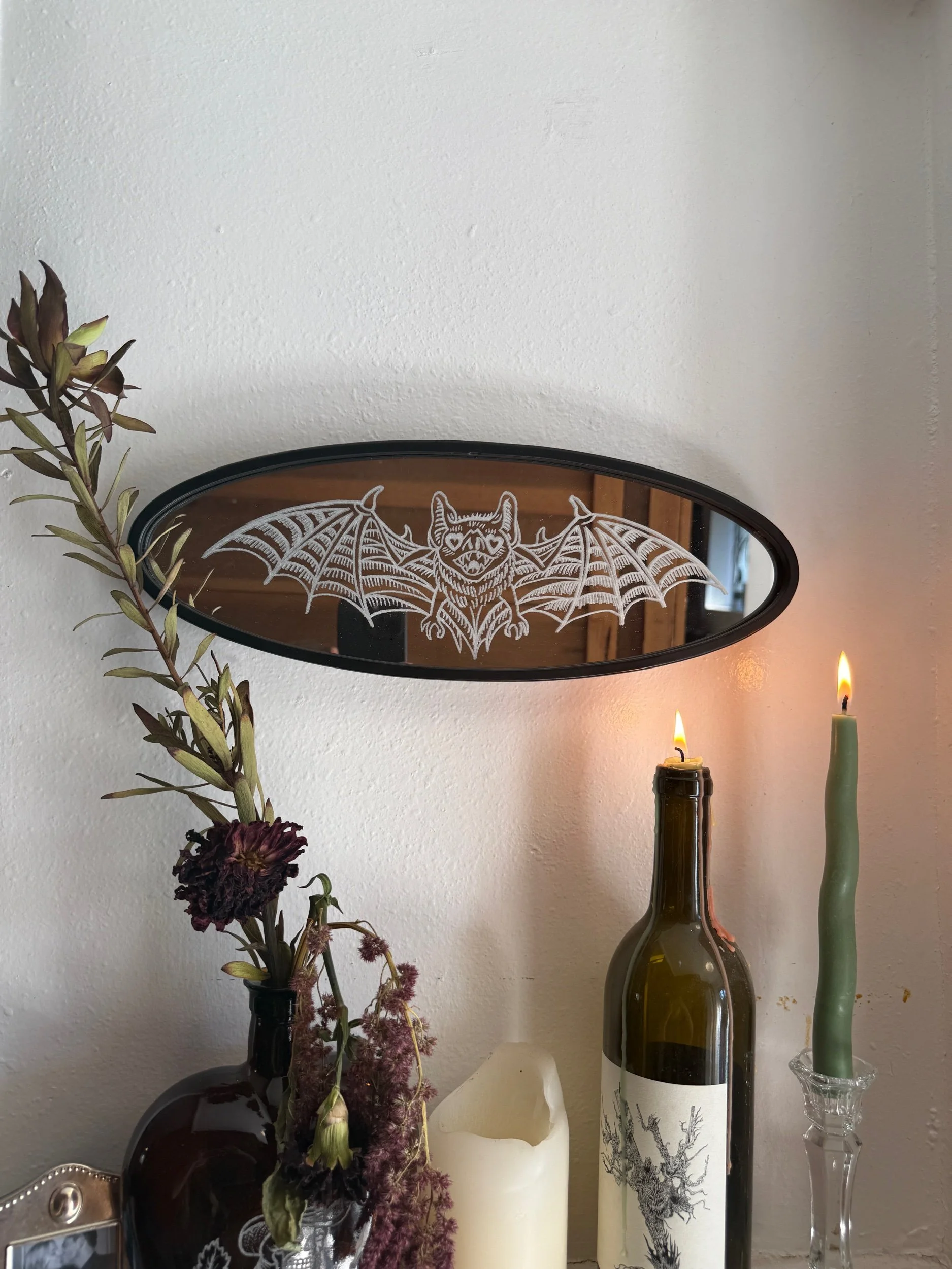 Bat Mirror - Made to Order